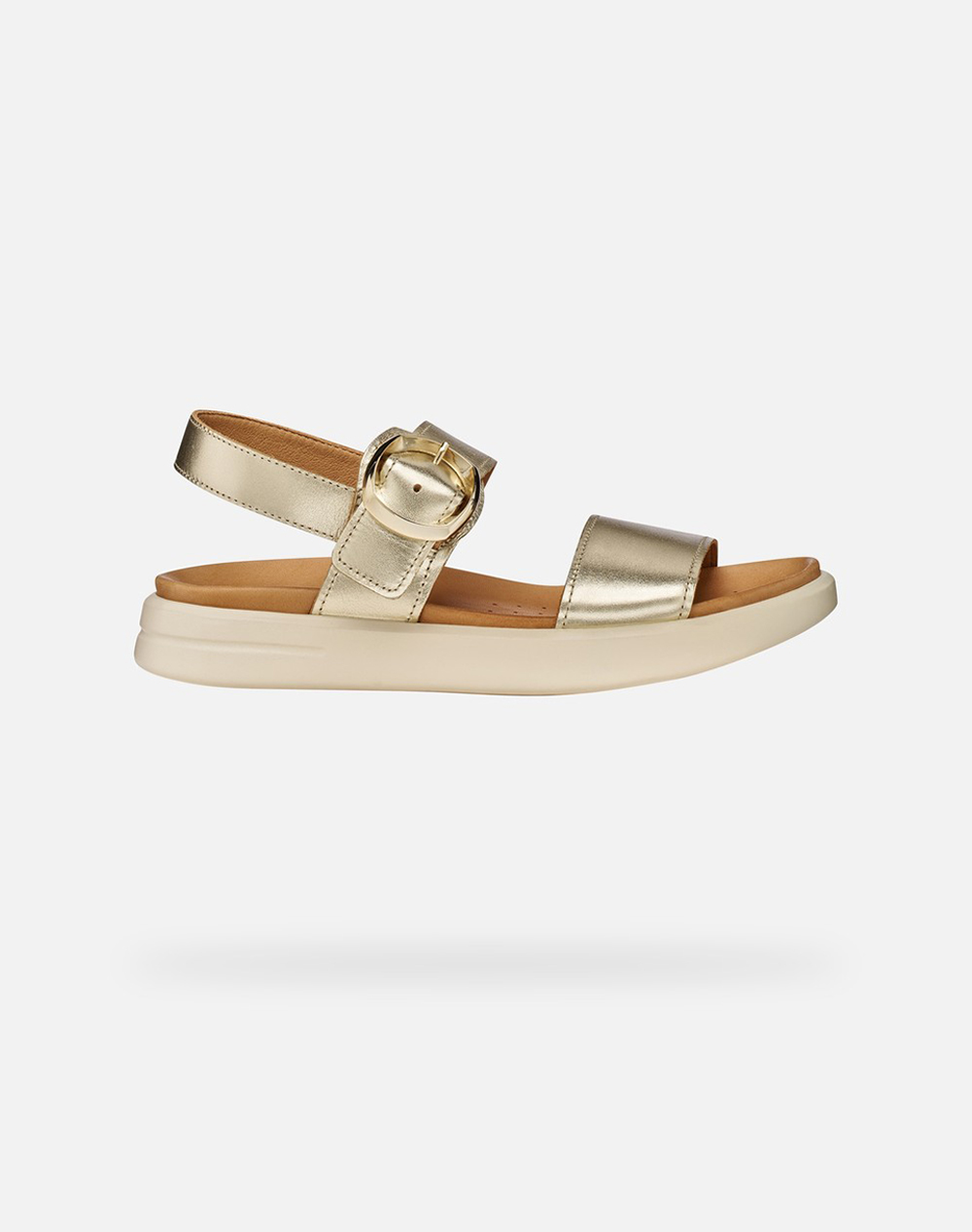 Geox D Xand 2S Γυναικα Παπουτσια Εσπαντριγιες/Σανδαλια Gold Δερμα D65Paa000Cfc2012 C2012