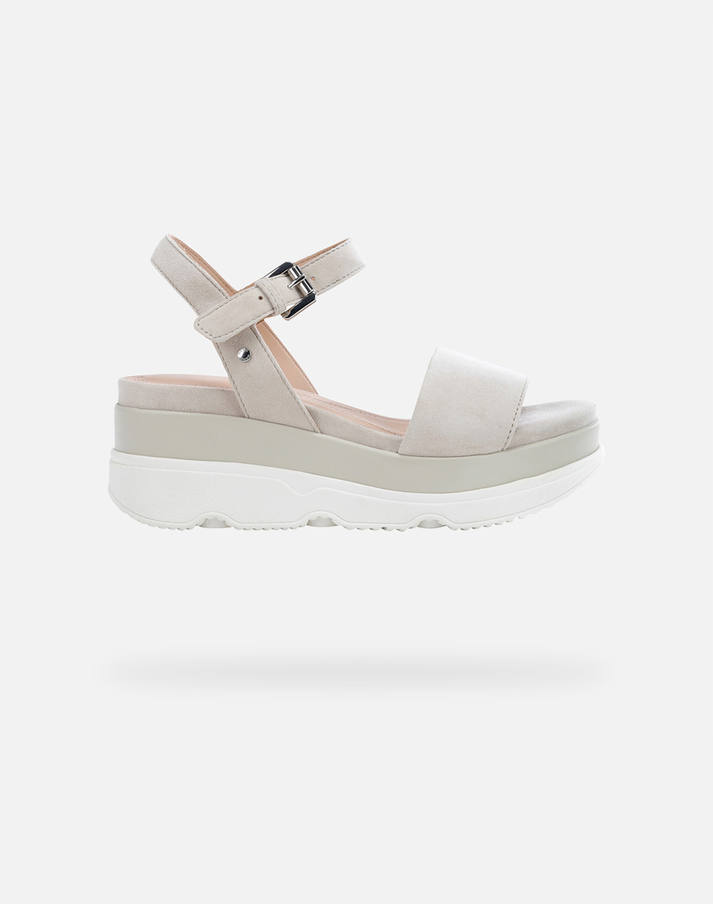 Geox D Gardenia C Goat Suede Γυναικα Παπουτσια Εσπαντριγιες/Σανδαλια Ecru Δερμα D02Hbc00021C6738 C6738