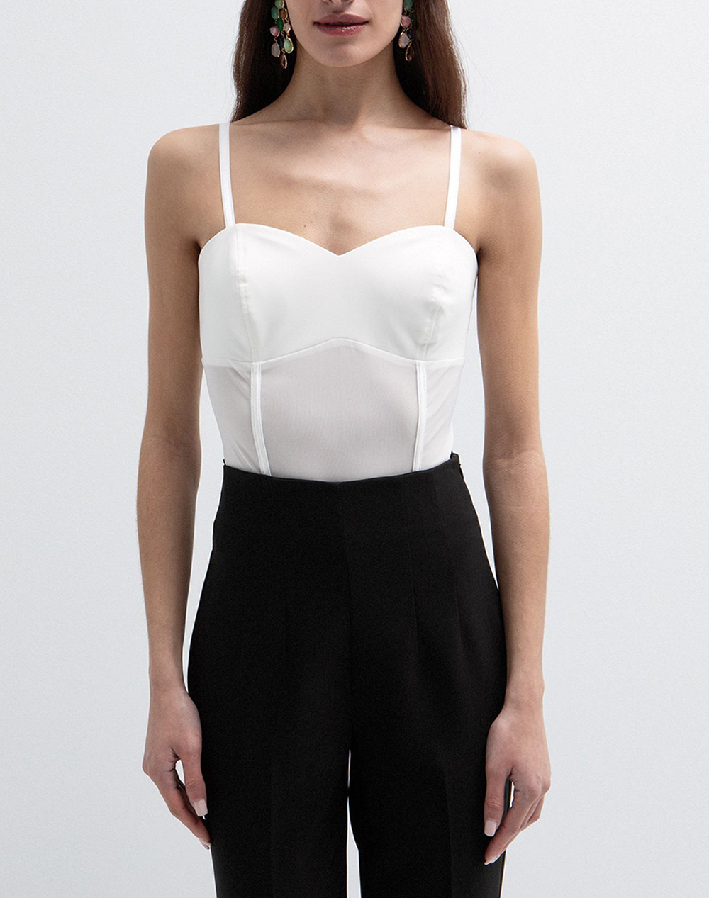 Toi&Moi Κορμακι Γυναικα Ρουχα Μπλουζες Τοπ/Κορμακια Offwhite Με Ελασταν,Συνθετικο 80 6717 126 1002 - Koolfly