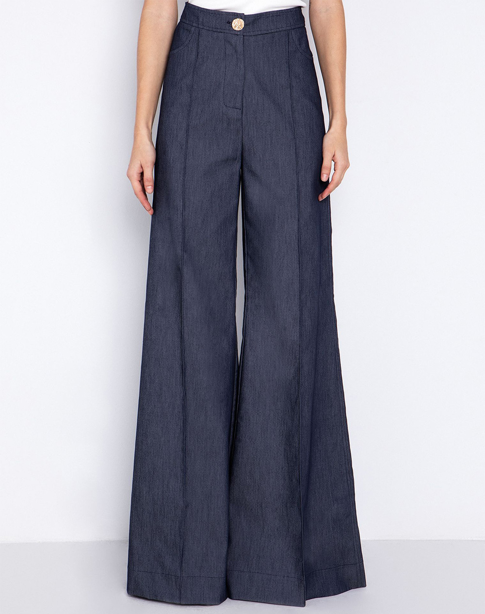 Toi&Moi Παντελονι Γυναικα Ρουχα Παντελονια Chinos Denimblue Βαμβακιμε Ελαστανσυνθετικο 20 5822 126 850
