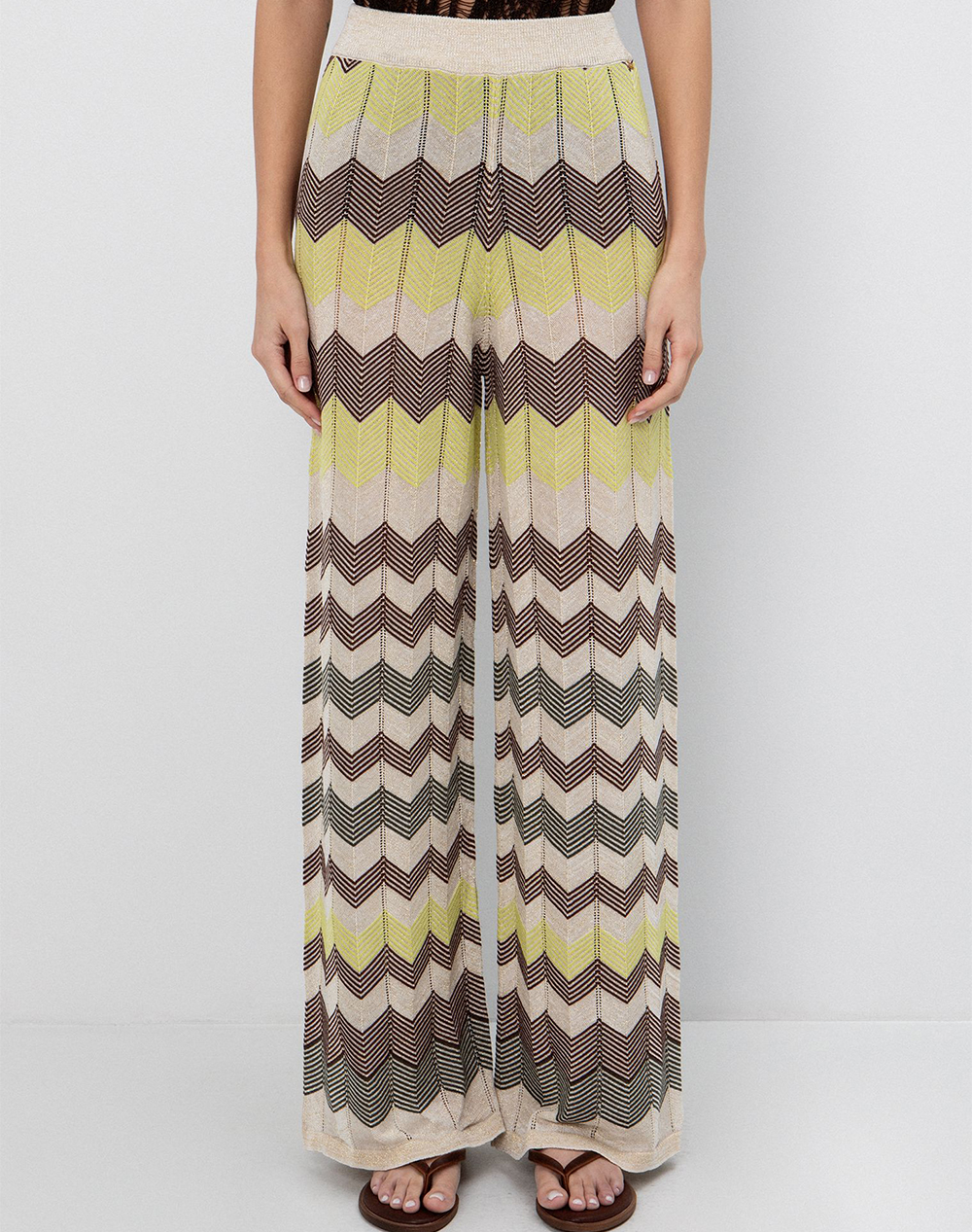 Toi&Moi Πλεκτο Παντελονι Γυναικα Ρουχα Παντελονια Υφασματινα Multi Βισκοζσυνθετικο 20 5873 126 1006