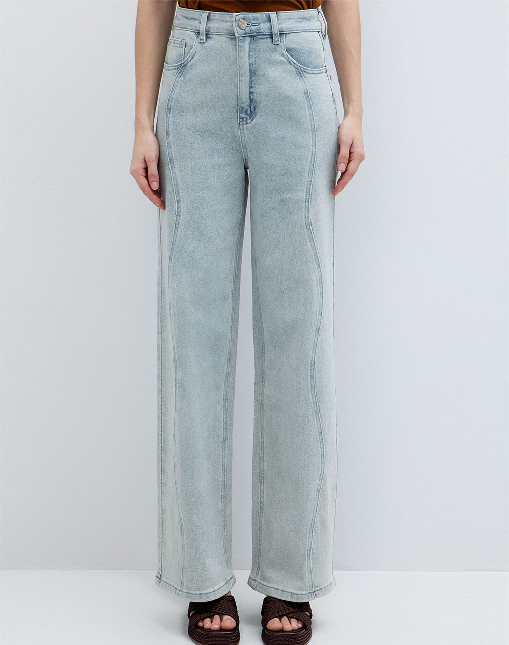 Toi&Moi Τζιν Γυναικα Ρουχα Παντελονια Jean/5P/Cargo Lightblue Βαμβακιμε Ελασταν 20 5754 126 1012