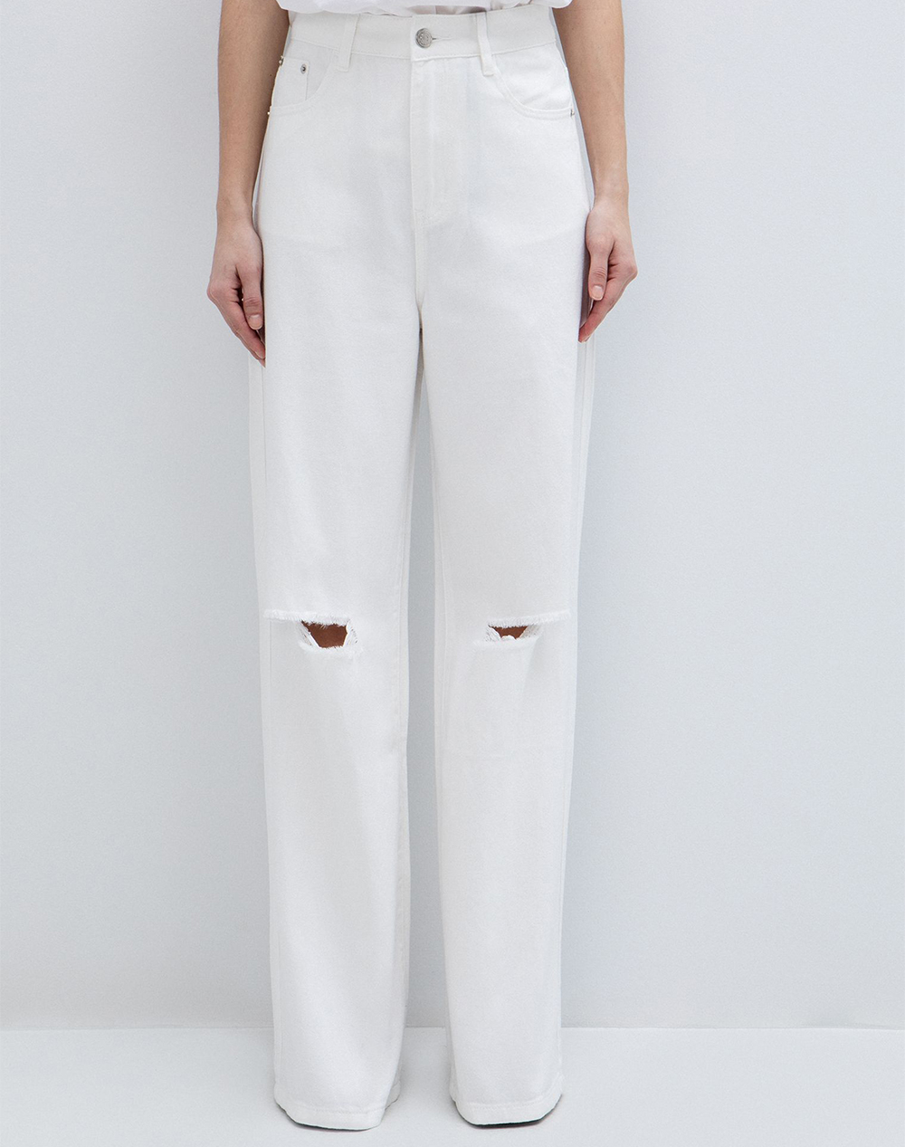Toi&Moi Τζιν Γυναικα Ρουχα Παντελονια Jean/5P/Cargo White Βαμβακι 20 5764 126 300