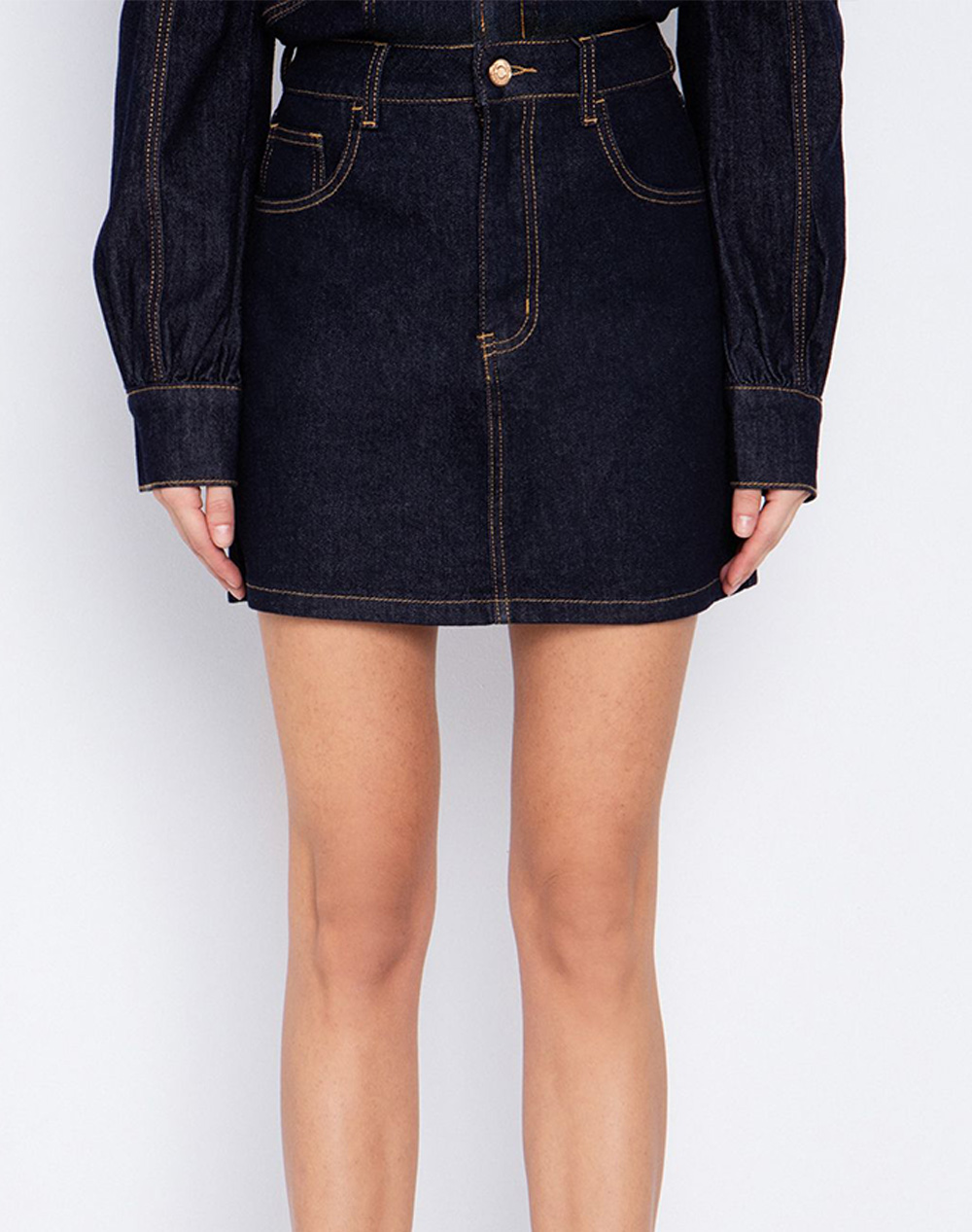 Toi&Moi Τζιν Φουστα Γυναικα Ρουχα Φουστες Denimdarkblue Βαμβακιμε Ελαστανσυνθετικο 10 3988 126 1014