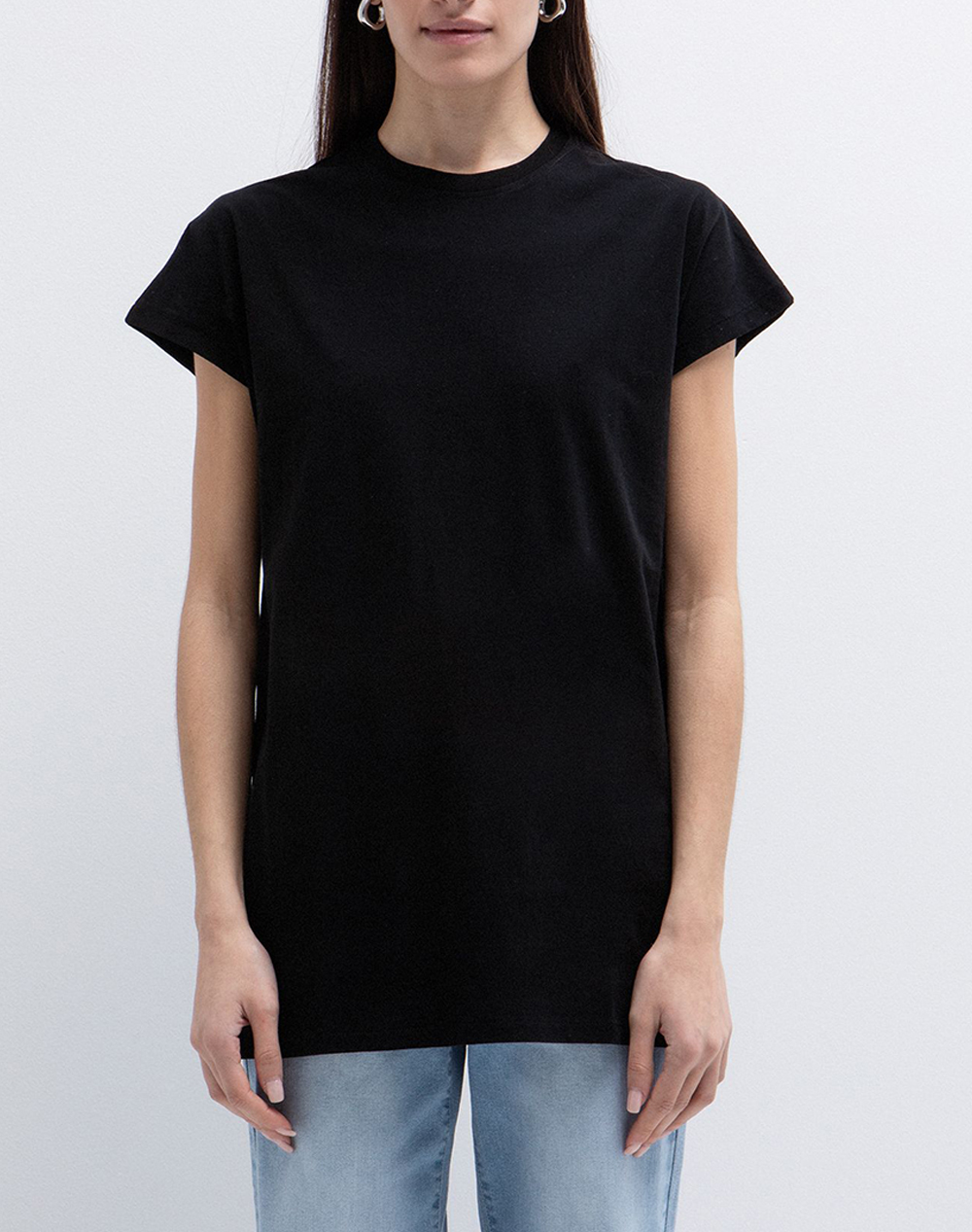 Toi&Moi Μπλουζα Γυναικα Ρουχα Μπλουζες Τ Shirt Black Βαμβακι 80 6636 126 320 - Koolfly