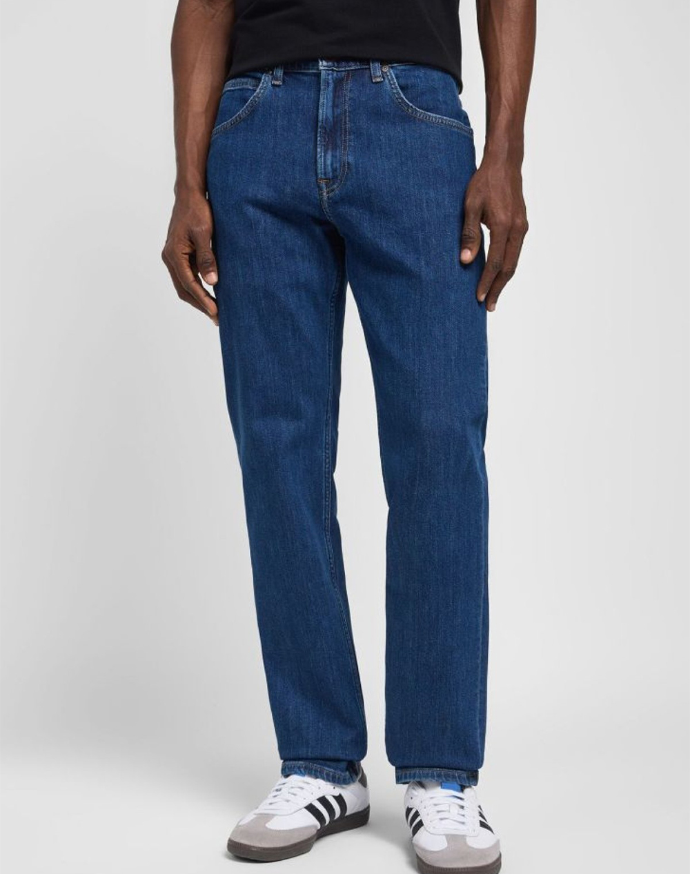 Lee Brooklyn Ανδρας Ρουχα Παντελονια Jeans Denimblue Βαμβακιμε Ελαστανσυνθετικο 112140128 Dark Stonewash