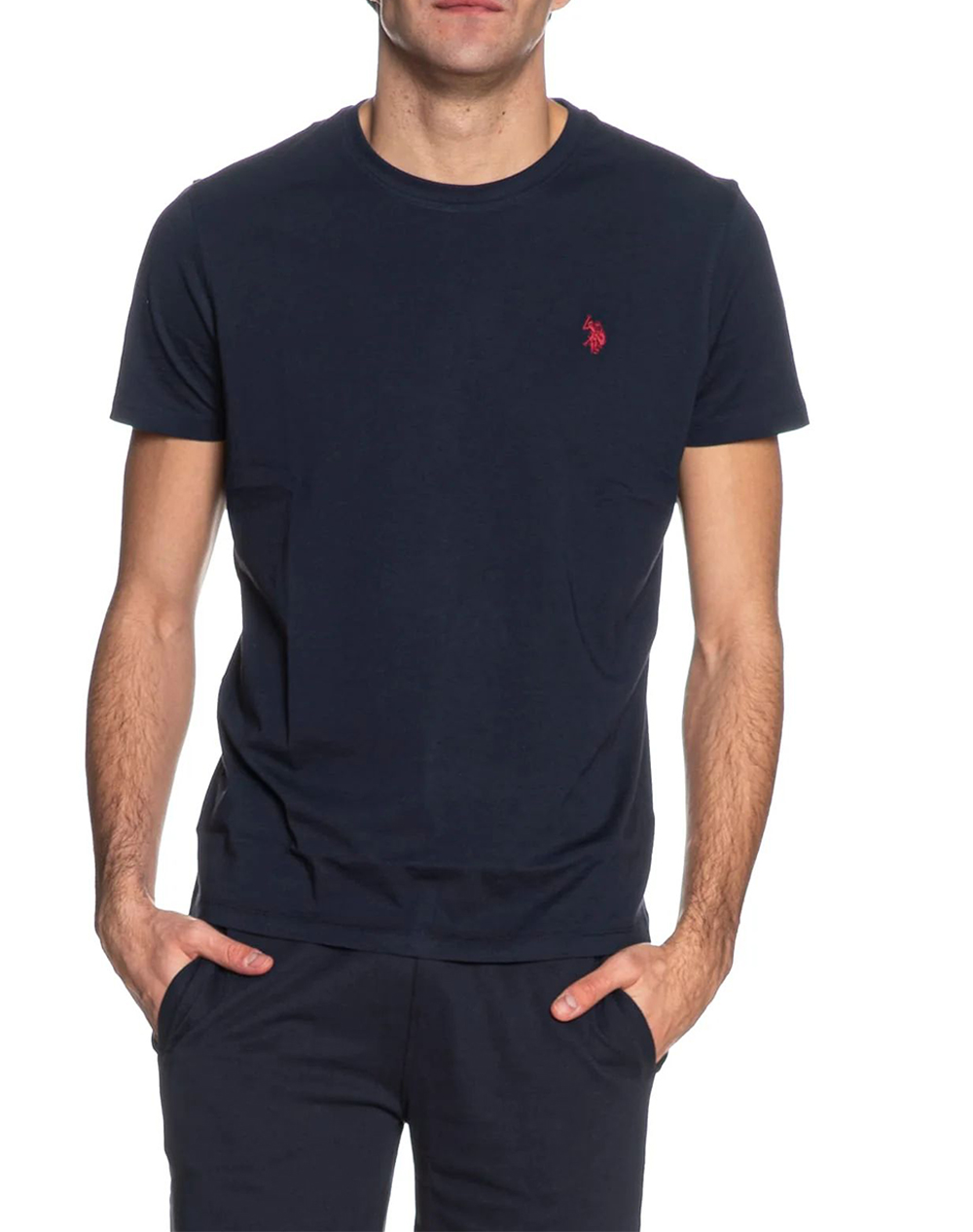 Us Polo Assn Mick 000148 Eh33 Pack Of 400 Basic T Shirt Ss Μπλουζα Ανδρικο Ανδρας Ρουχα Μπλουζες T Shirt Darkblue Βαμβακι Us43154015P400 177