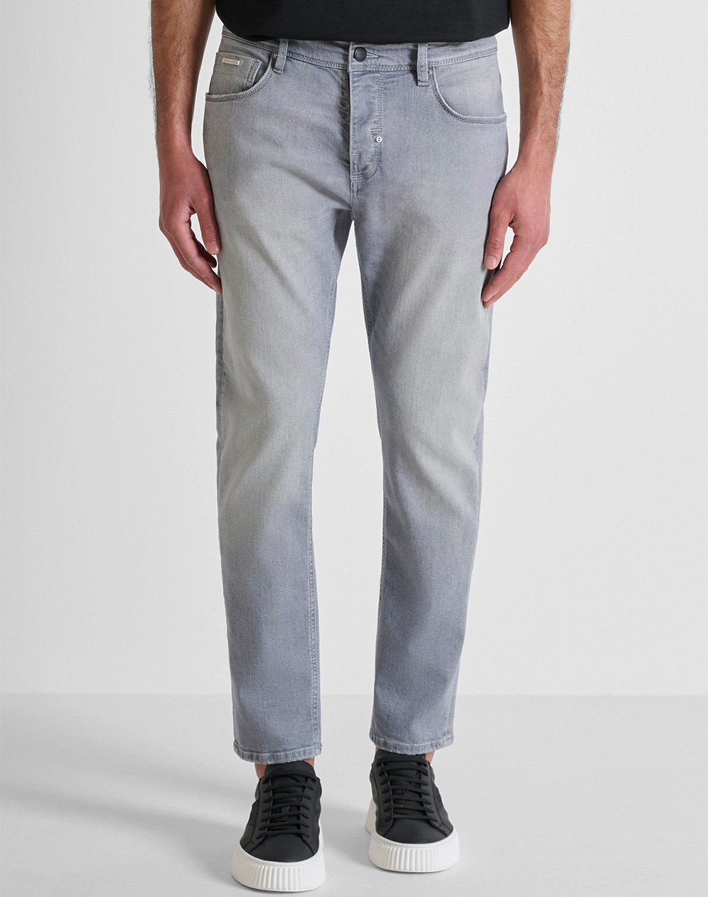 Antony Morato Pre Mmdt00264Fa750640 Jeans Argon Slim Ankle Lenght Fit In Iconic Magic Grey Denim Παντελονι Ανδρικο Ανδρας Ρουχα Παντελονια Jeans De