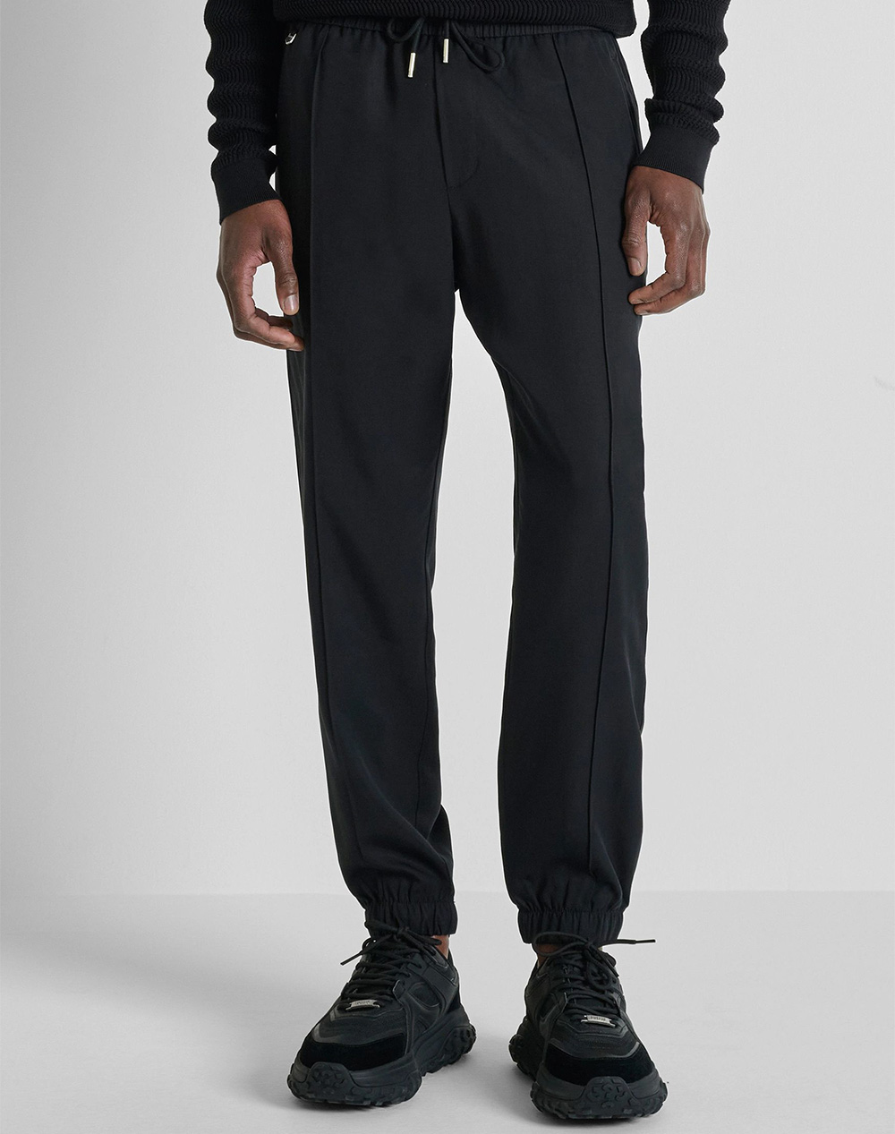 Antony Morato Pre Mmtr00777Fa800205 Trousers Nate Regular Fit In Linen Blend Fabric Παντελονι Ανδρικο Ανδρας Ρουχα Παντελονια Παντελονια Φορμας Bla