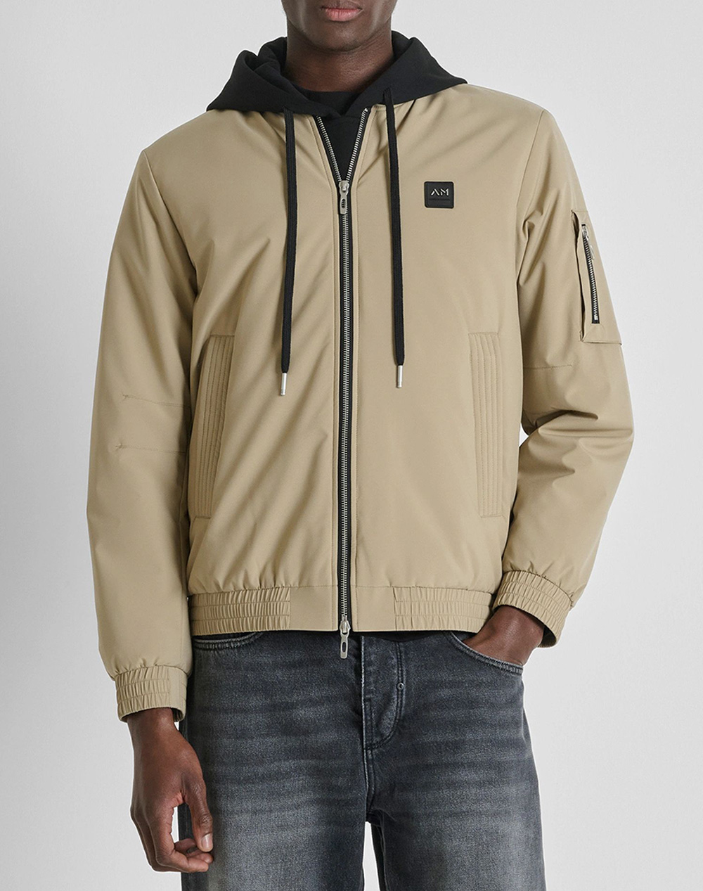 Antony Morato Pre Mmco00972Fa600309 Coat Regular Fit In Techno Fabric Παλτο Ανδρικο Ανδρας Ρουχα Πανωφορια Μπουφαν Biege Συνθετικο Co00972600309 21