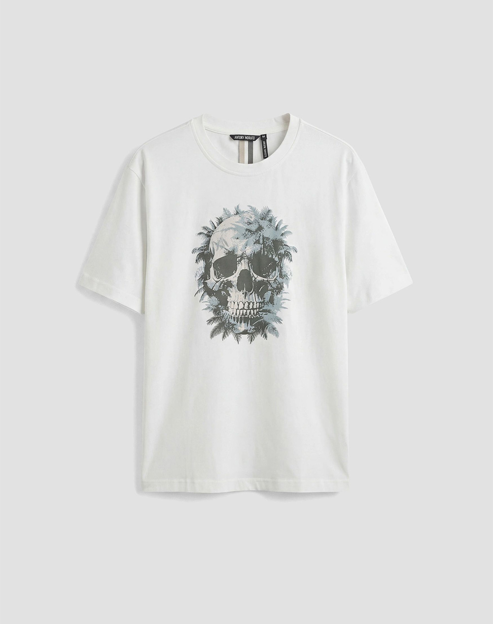 Antony Morato Mmks02637Fa100144 Min Of 6 T Shirt Regular Fit In Jersey Cotton Fabric With Print Μπλουζα Ανδρικο Ανδρας Ρουχα Μπλουζες T Shirt Offwh