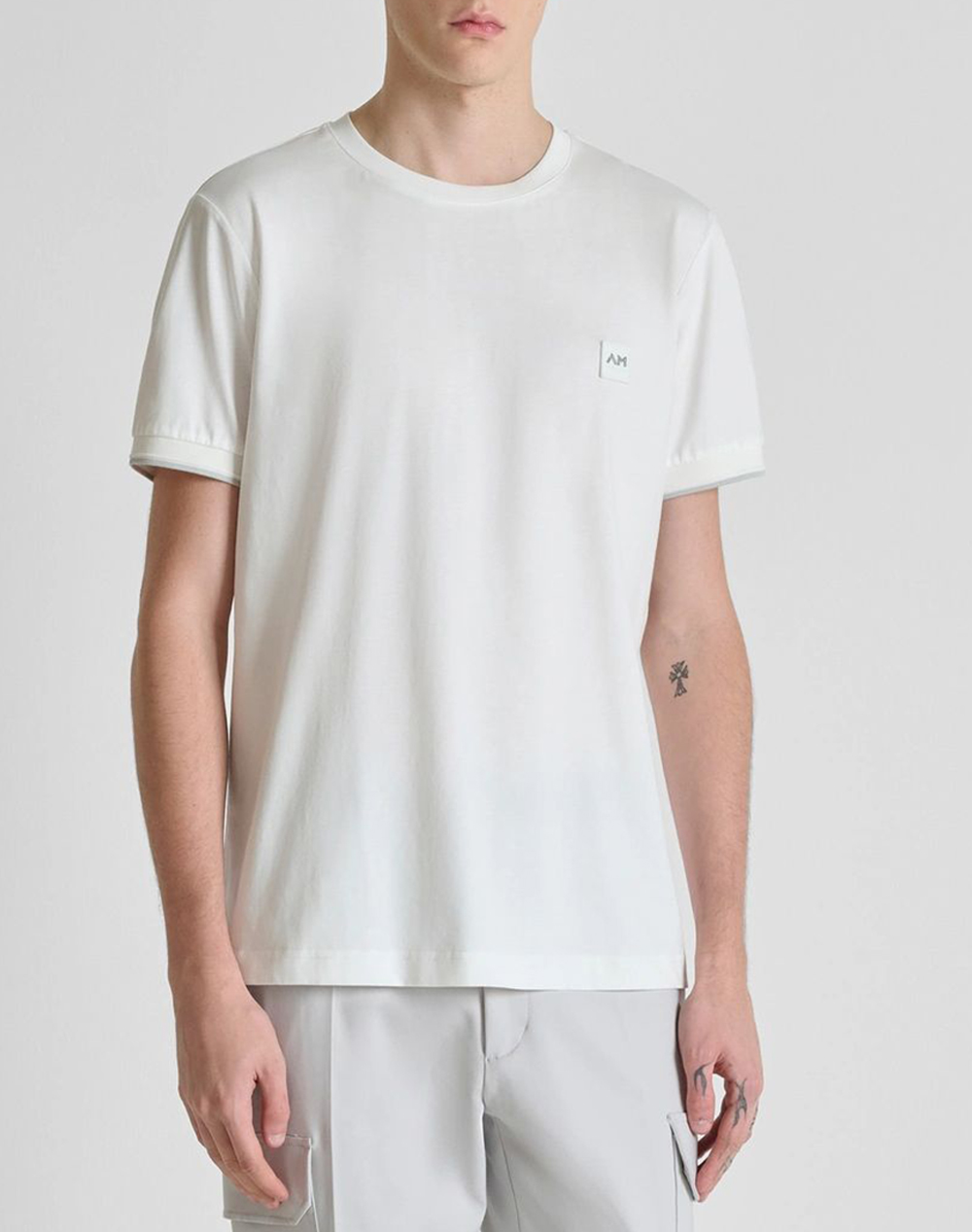 Antony Morato Mmks02641Fa100240 Min Of 6 T Shirt Regular Fit Μπλουζα Ανδρικο Ανδρας Ρουχα Μπλουζες T Shirt Cream Βαμβακι Ks02641Fa100240 1011