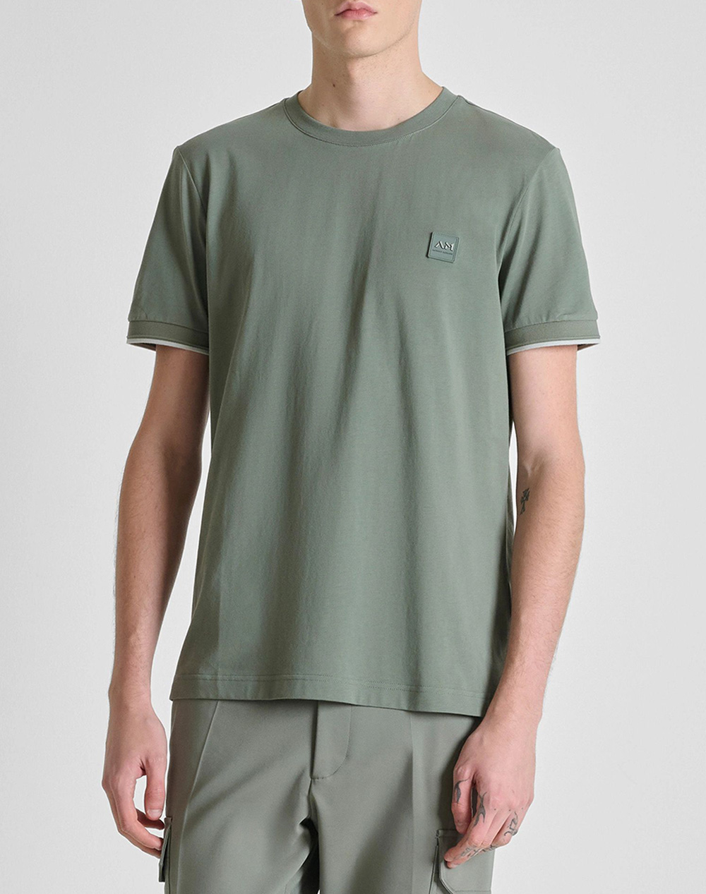 Antony Morato Mmks02641Fa100240 Min Of 6 T Shirt Regular Fit Μπλουζα Ανδρικο Ανδρας Ρουχα Μπλουζες T Shirt Green Βαμβακι Ks02641Fa100240 4095