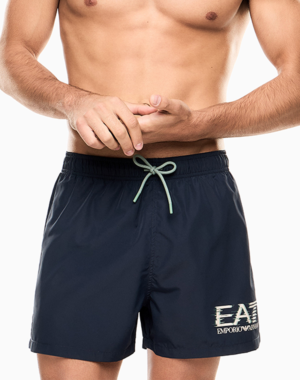 Ea7 Boxer Beachwear Ανδρας Ρουχα Μαγιο Σορτς Navyblue Συνθετικο 7M001678Af21069 Ub102