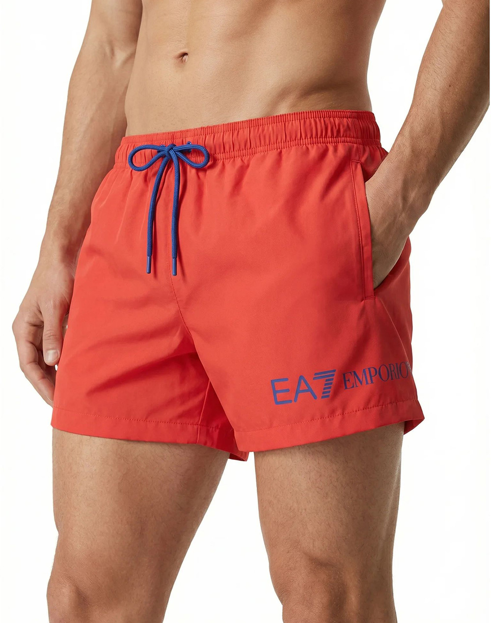 Ea7 Swimming Trunk Active Ανδρας Ρουχα Μαγιο Σορτς Orangered Συνθετικο 7M002000Af13049 M5140