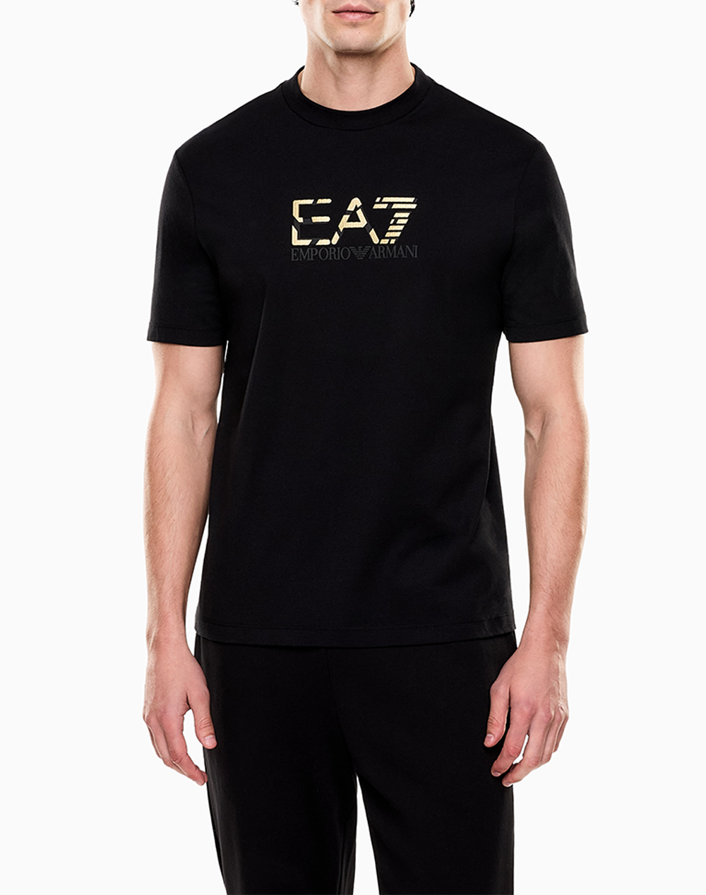 Ea7 T Shirt Ανδρας Ρουχα Μπλουζες T Shirt Black Βαμβακι 7M001562Af17789 Uc001