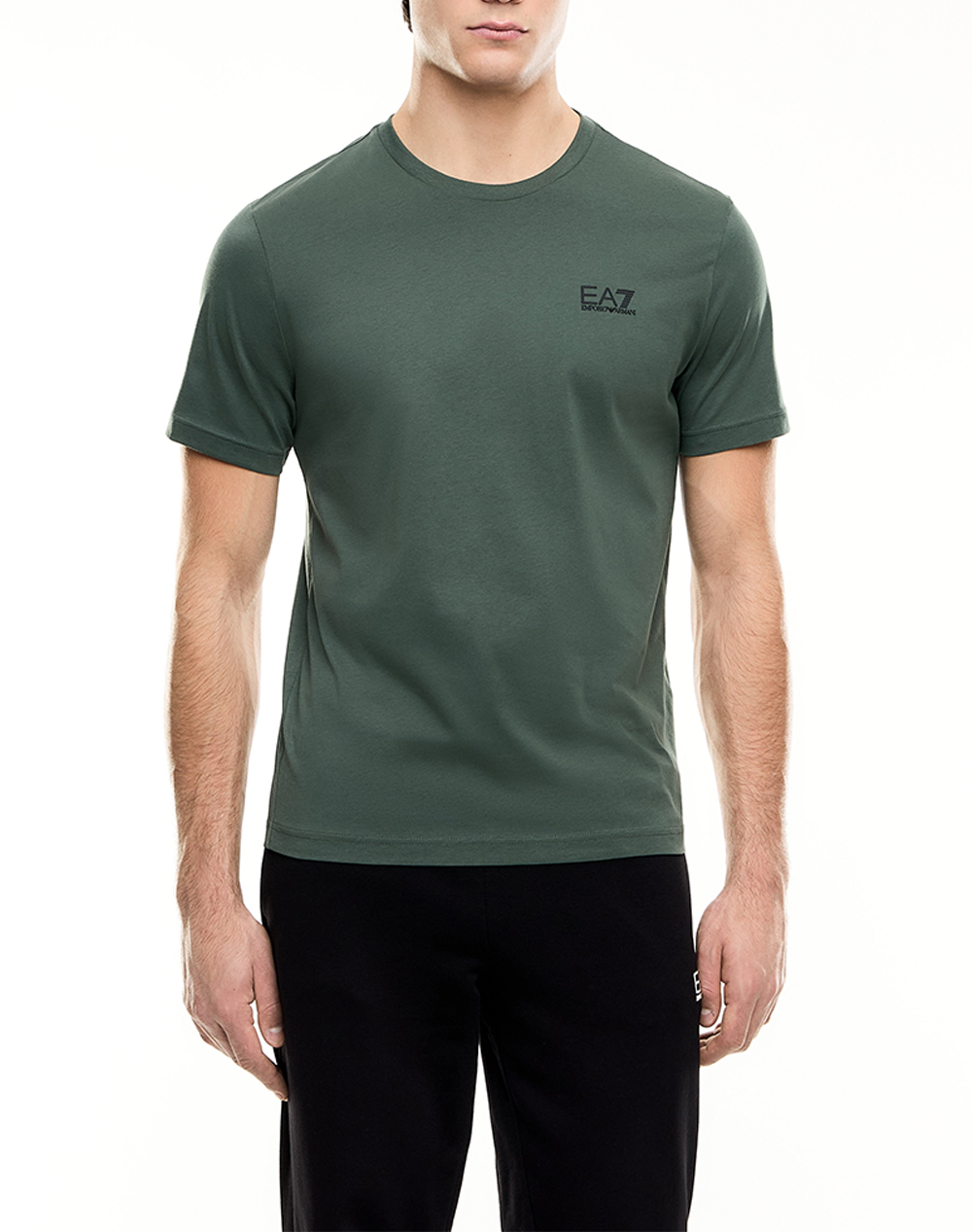 Ea7 T Shirt Ανδρας Ρουχα Μπλουζες T Shirt Darkgreen Βαμβακι 8Npt25Pjvpz U7260