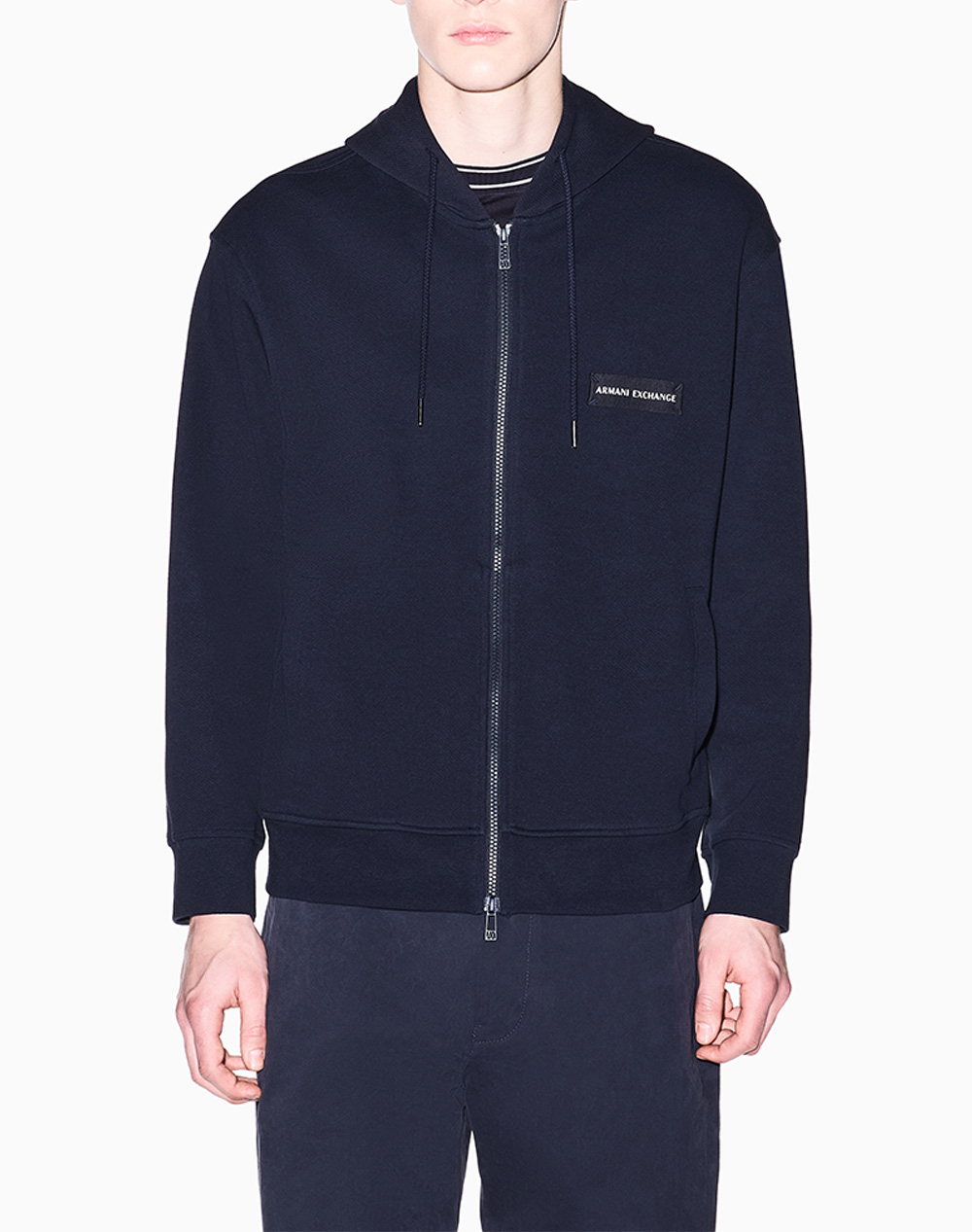 Armani Exchange Sweatshirt Ανδρας Ρουχα Ζακετες Φουτερ Ζακετες Navyblue Βαμβακισυνθετικο Xm002352Af21869 Ub101