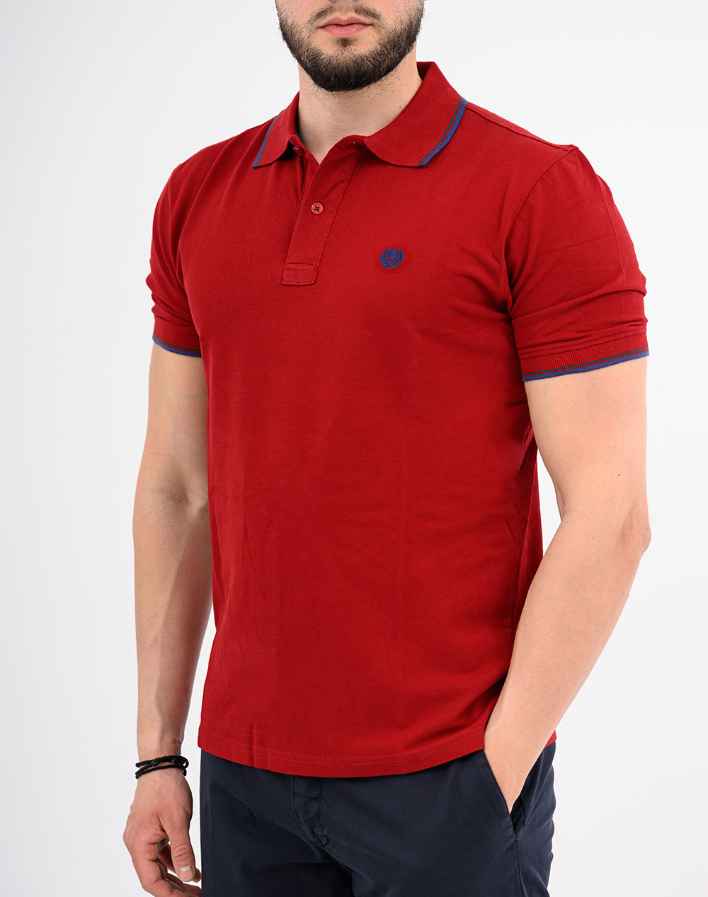 Ascot Polo Ανδρας Ρουχα Μπλουζες Polo Bordeux Βαμβακι 15388357 40