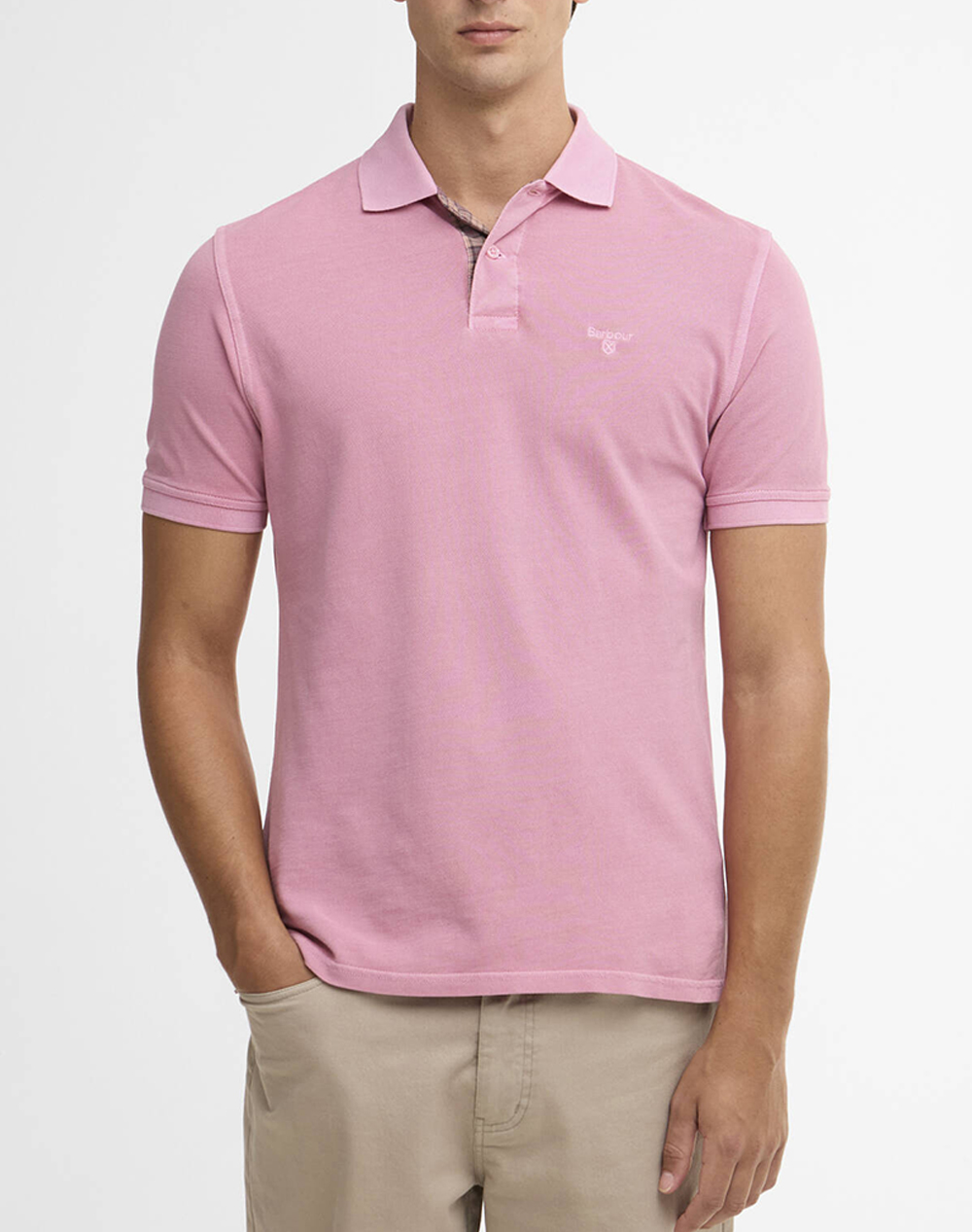 Barbour Μπλουζα Polo Ανδρας Ρουχα Μπλουζες Polo Deeppink Βαμβακι Mml1535 Brpi38.3
