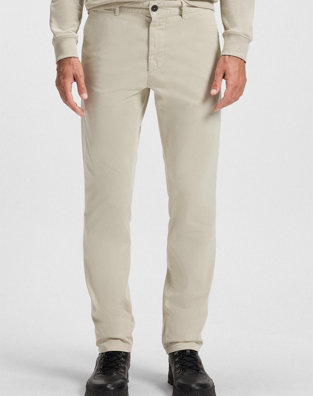Boss Chino_Slim 10242156 01 Ανδρας Ρουχα Παντελονια Chinos Ecru Βαμβακι,Με Ελασταν 50510933 271 271 - Koolfly