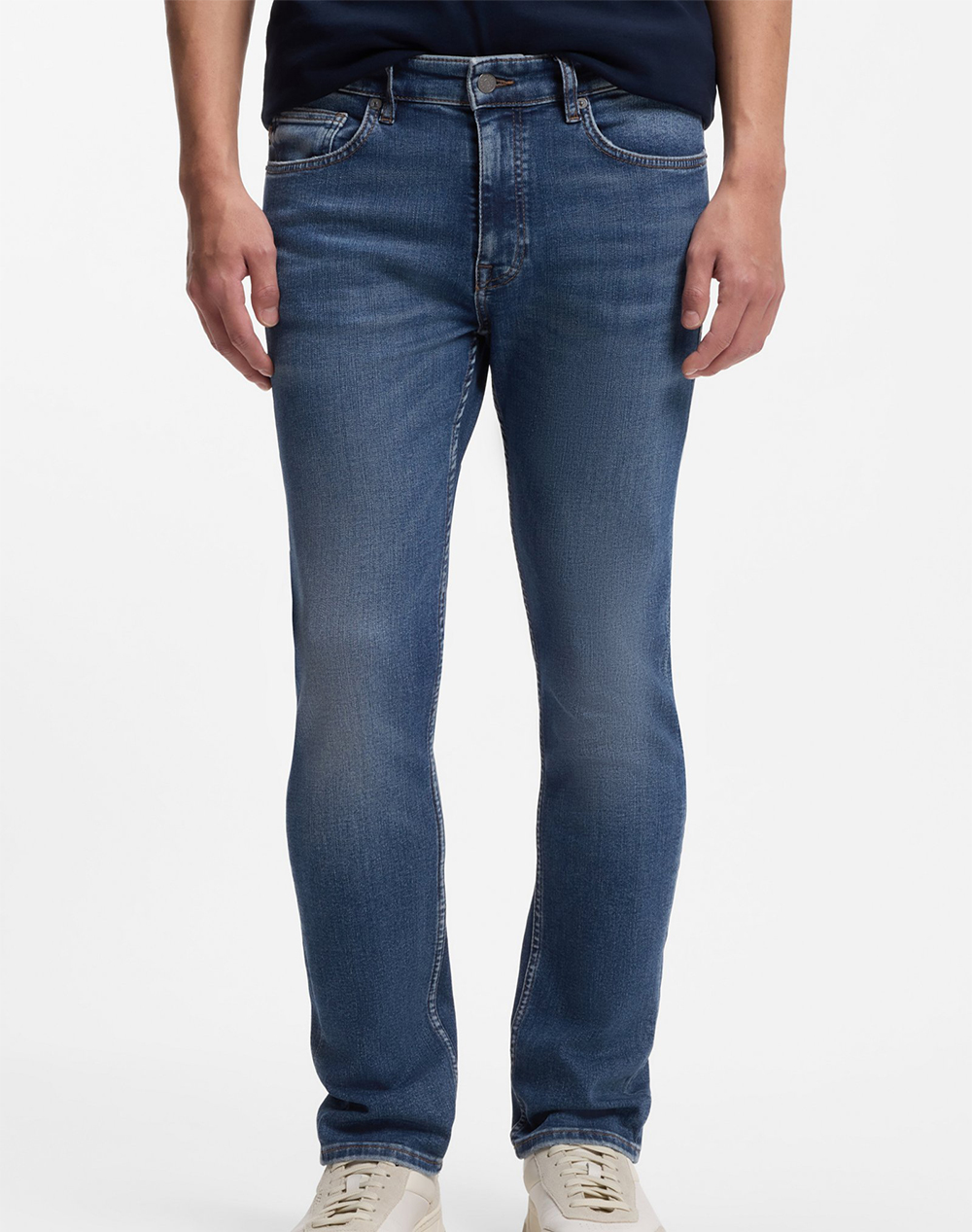 Boss Delaware Bo 10263424 06 Ανδρας Ρουχα Παντελονια Jeans Denimblue Βαμβακιμε Ελαστανσυνθετικο 50553416 435