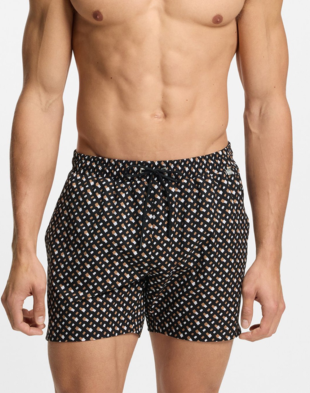 Boss Manu New 10241779 01 Ανδρας Ρουχα Μαγιο Σορτς Black Συνθετικο 50515720 001