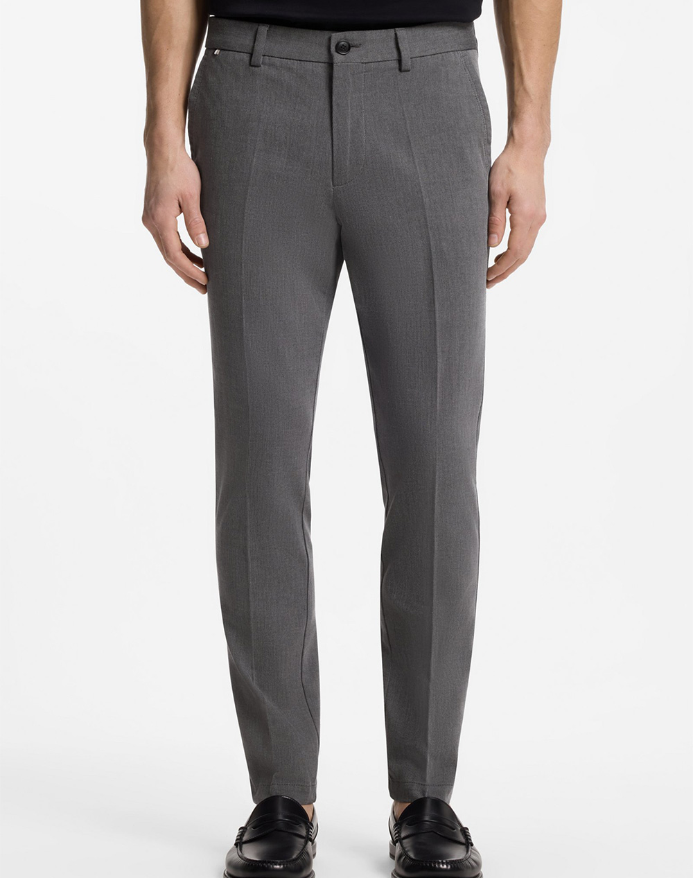 Boss H Kaiton1 10277235 01 Ανδρας Ρουχα Παντελονια Chinos Black Βαμβακι,Με Ελασταν 50553813 001 - Koolfly