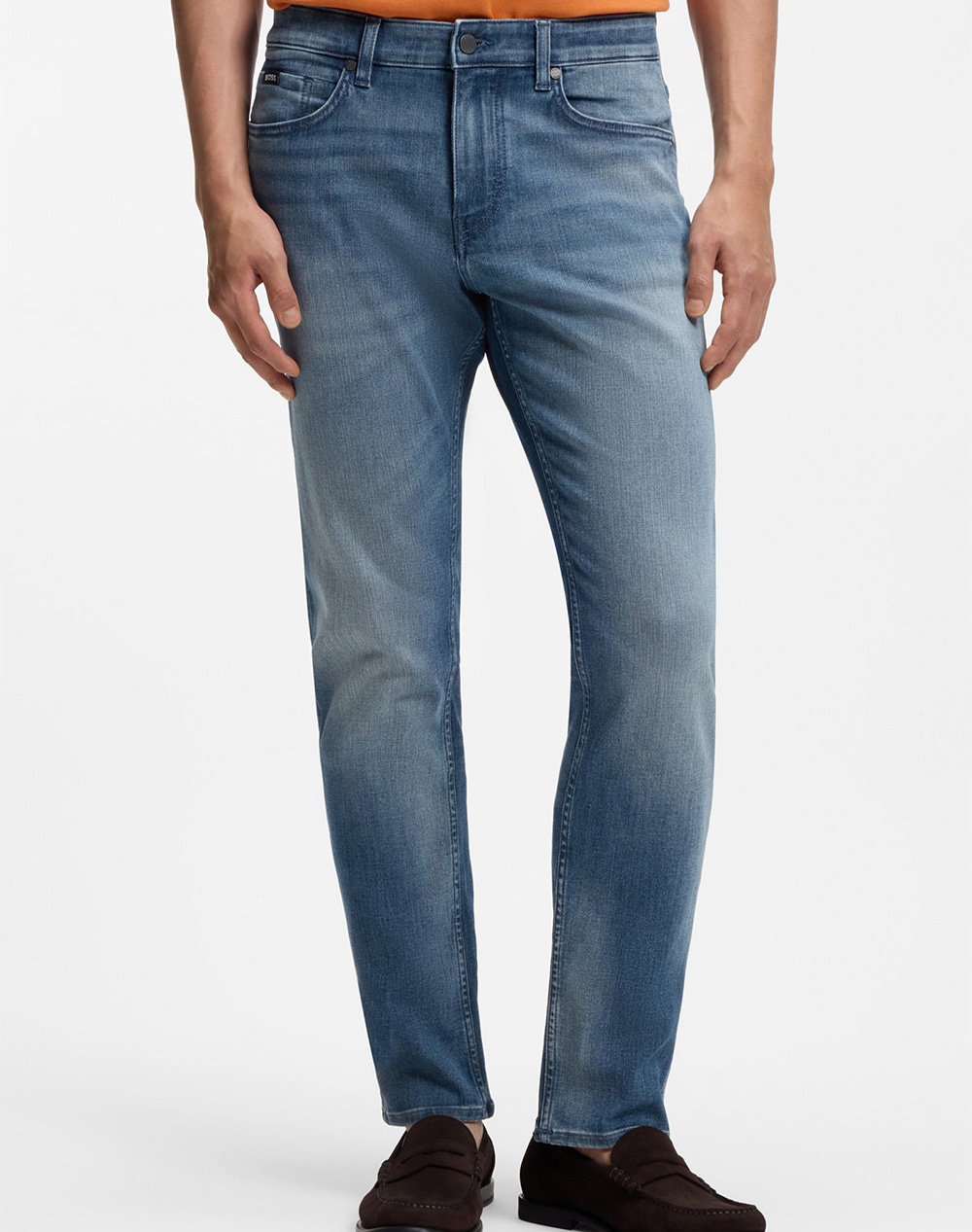 Boss P Delaware 10278642 01 Ανδρας Ρουχα Παντελονια Jeans Denimlightblue Βαμβακιμε Ελαστανσυνθετικο 50557499 438