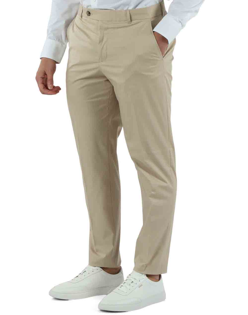 Boss C Perin W 262F 10279198 01 Ανδρας Ρουχα Παντελονια Chinos Biege Βαμβακιμε Ελαστανσυνθετικο 50561575 286
