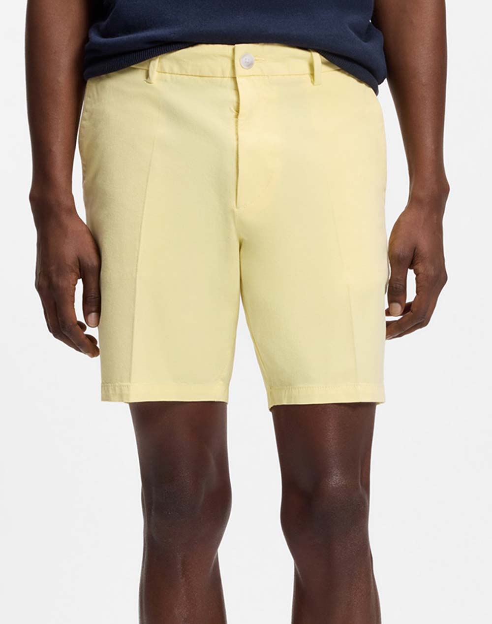 Boss H Kane1 Shorts 10276906 01 Ανδρας Ρουχα Σορτς | Βερμουδες Chinos Lightyellow Βαμβακι,Με Ελασταν 50555235 749 749 - Koolfly