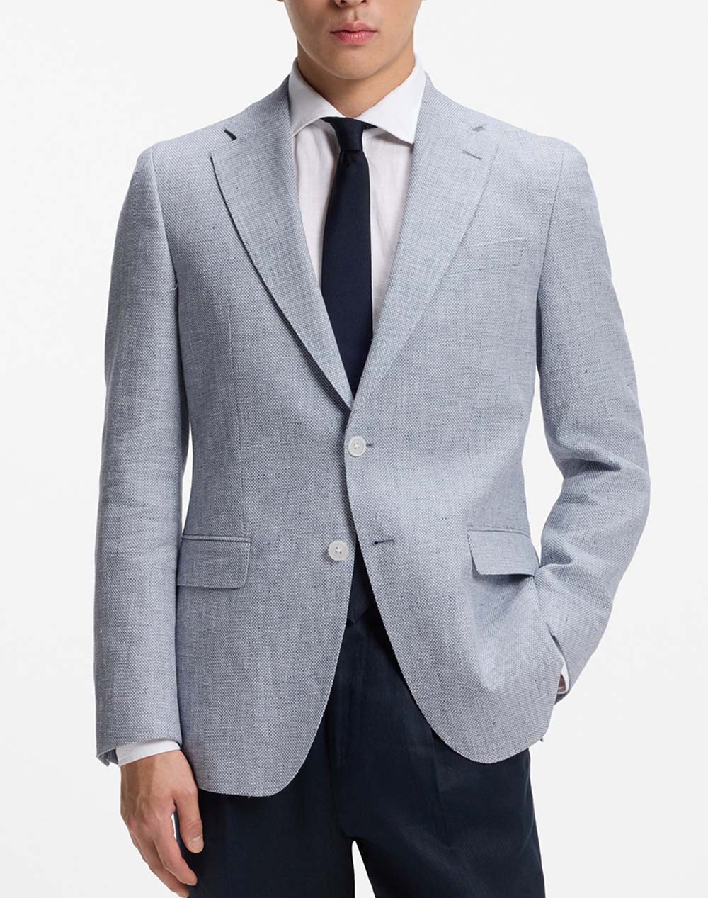 Boss H Hutson 262 10279096 01 Ανδρας Ρουχα Πανωφορια Σακακια Lightblue Βαμβακιλινοσυνθετικο 50561860 467