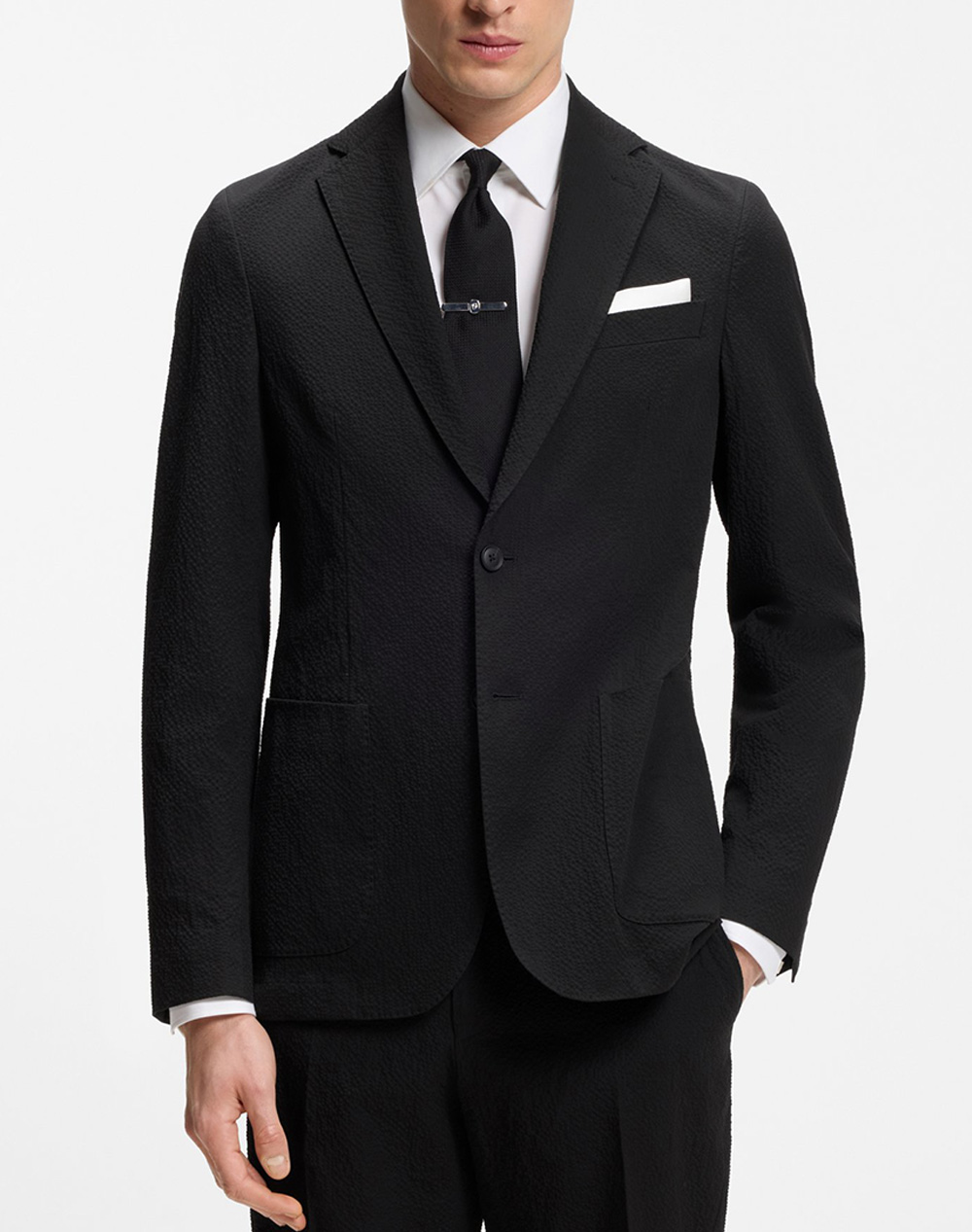 Boss C Hanry 262 10279134 01 Ανδρας Ρουχα Πανωφορια Σακακια Black Βαμβακιμε Ελασταν 50561894 001