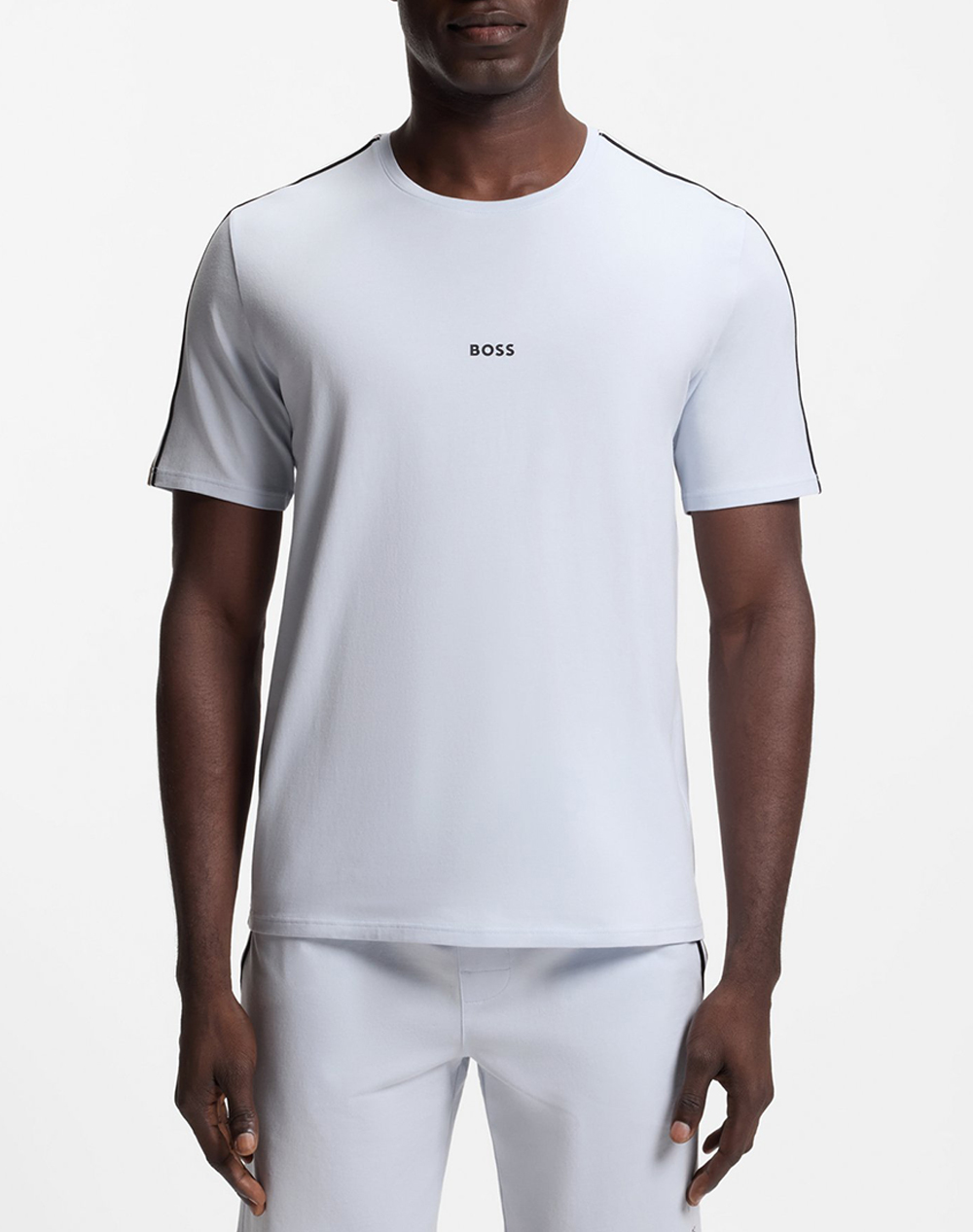 Boss Unique T Shirt 10259900 02 Ανδρας Ρουχα Μπλουζες T Shirt Lightpurple Βαμβακι,Με Ελασταν 50545930 530 - Koolfly