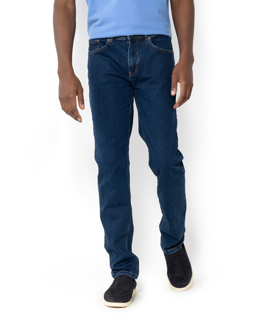 The Bostonians Παντελονι Denim 5Pocket Regular Fit Ανδρας Ρουχα Παντελονια Jeans Denimblue Βαμβακι,Με Ελασταν 3Cj2501025 Dark - Koolfly