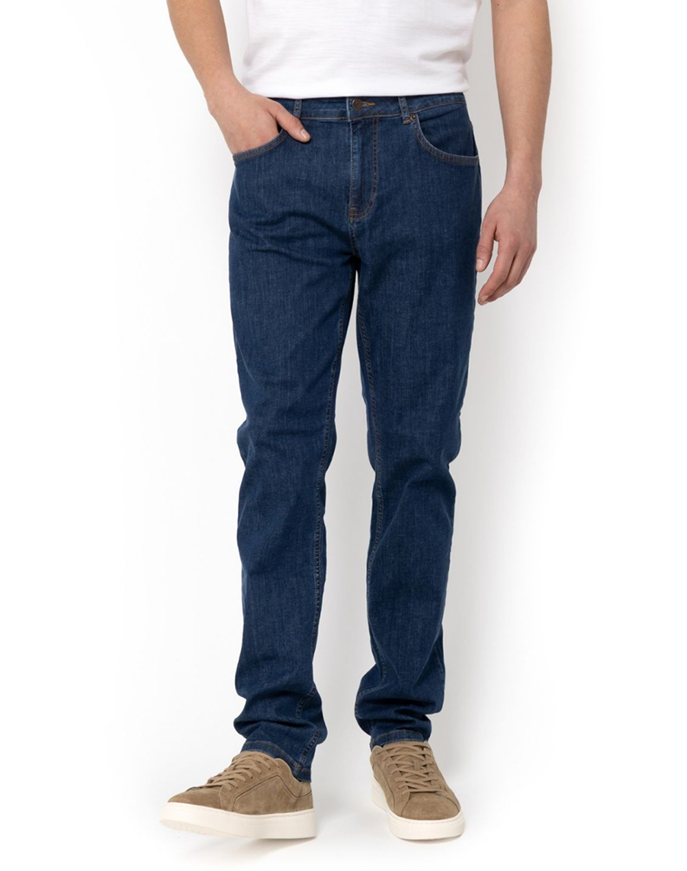 The Bostonians Παντελονι Denim 5Pocket Regular Fit Ανδρας Ρουχα Παντελονια Jeans Denimblue Βαμβακιμε Ελασταν 3Cj2501303 Indigo