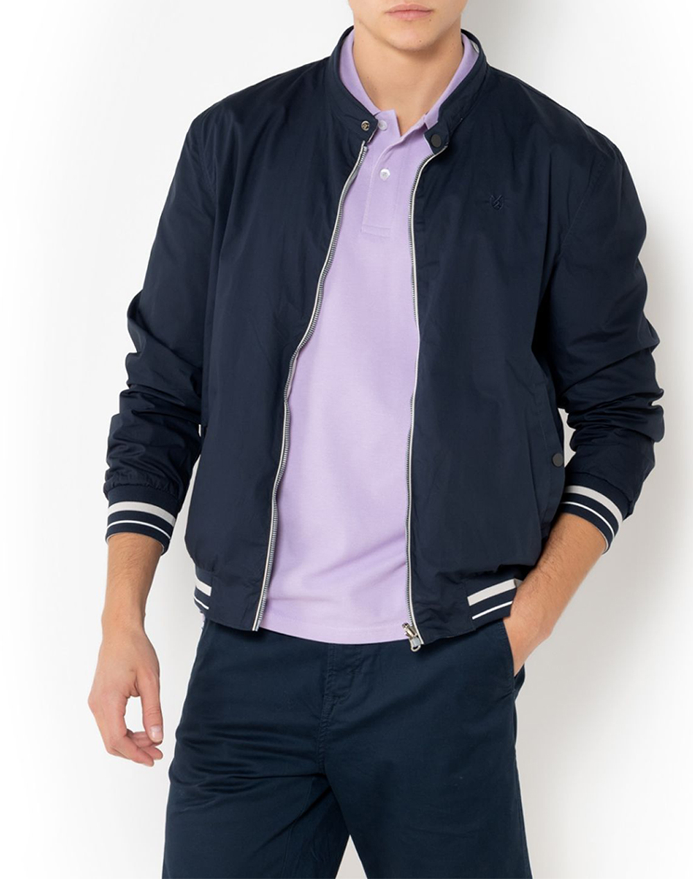 The Bostonians Μπουφαν Ripstop Reversible Regular Fit Ανδρας Ρουχα Πανωφορια Μπουφαν Darkblue Βαμβακι 3W06020 Blue