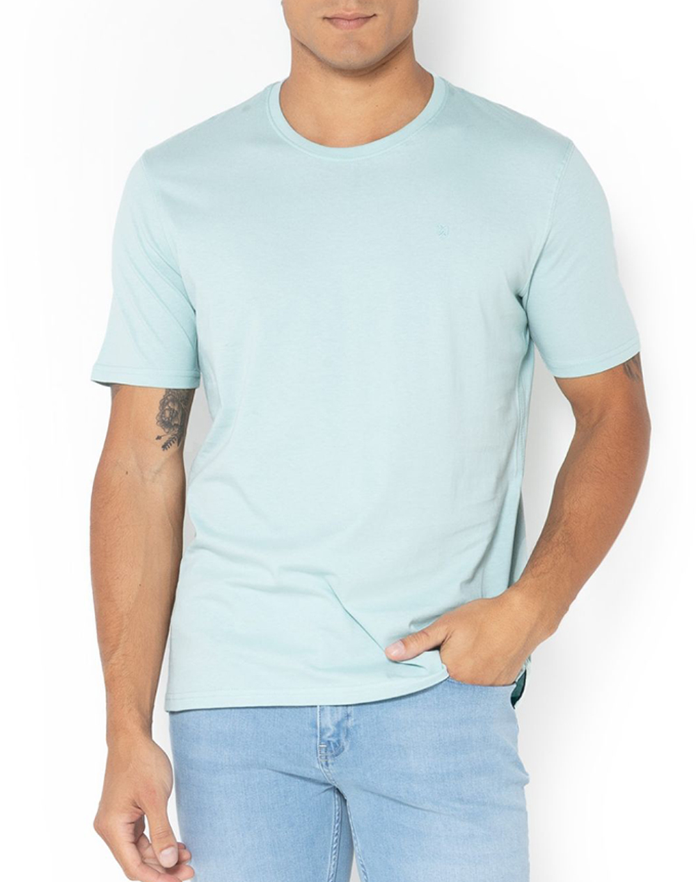 The Bostonians Μπλουζα Essential T Shirt Regular Fit Ανδρας Ρουχα Μπλουζες T Shirt Ciel Βαμβακι 3Ts1241N Pastille