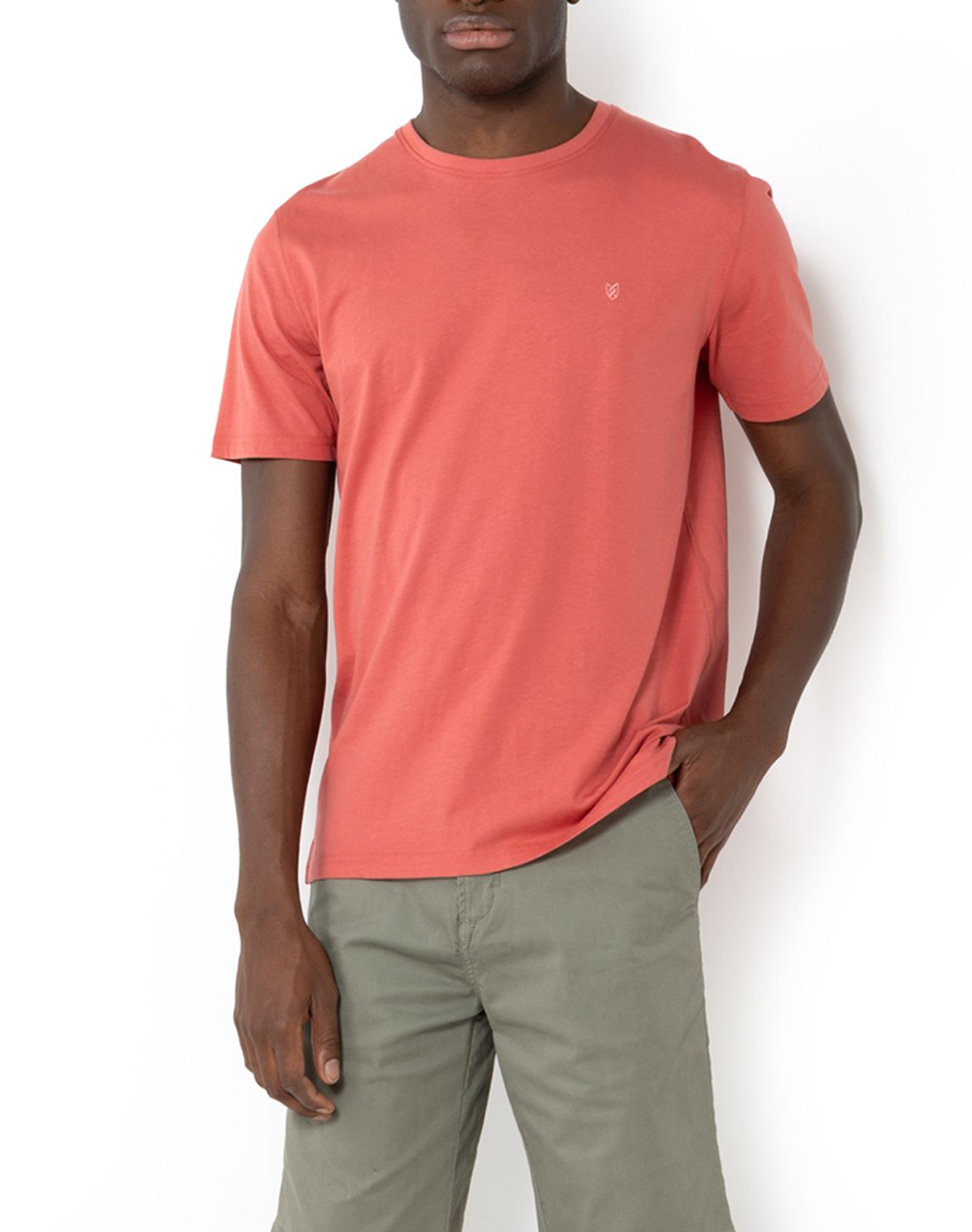 The Bostonians Μπλουζα Essential T Shirt Regular Fit Ανδρας Ρουχα Μπλουζες T Shirt Coral Βαμβακι 3Ts1241N Sierra