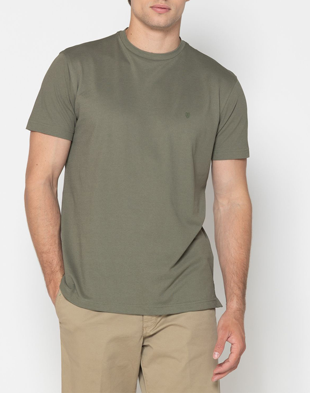 The Bostonians Μπλουζα T Shirt Pique Tech Regular Fit Ανδρας Ρουχα Μπλουζες T Shirt Olive Βαμβακισυνθετικο 3Ts1308 Olive