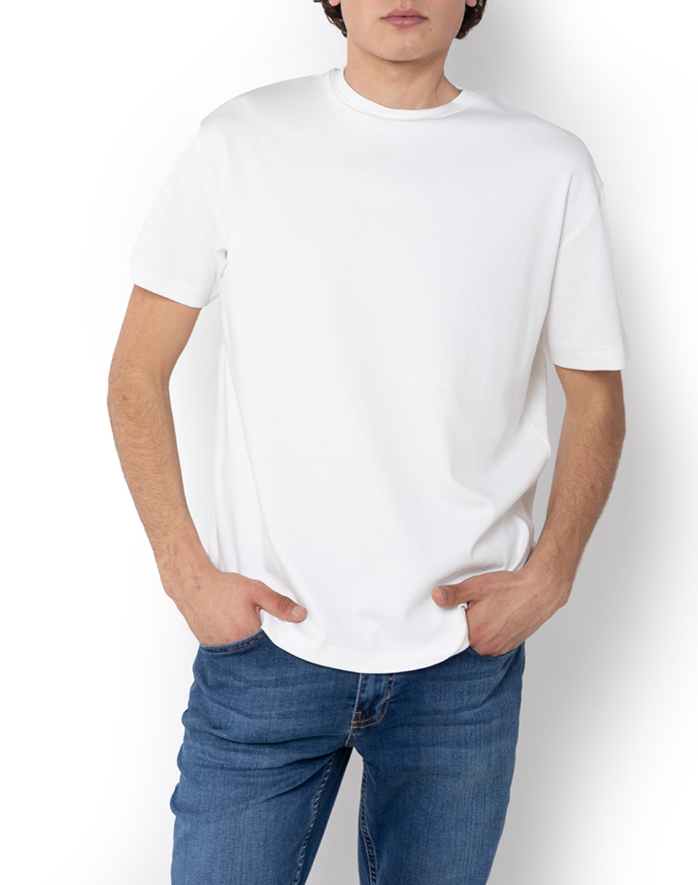 The Bostonians Μπλουζα Over T Shirt Jersey Ανδρας Ρουχα Μπλουζες T Shirt White Βαμβακι 3Ts1300 White