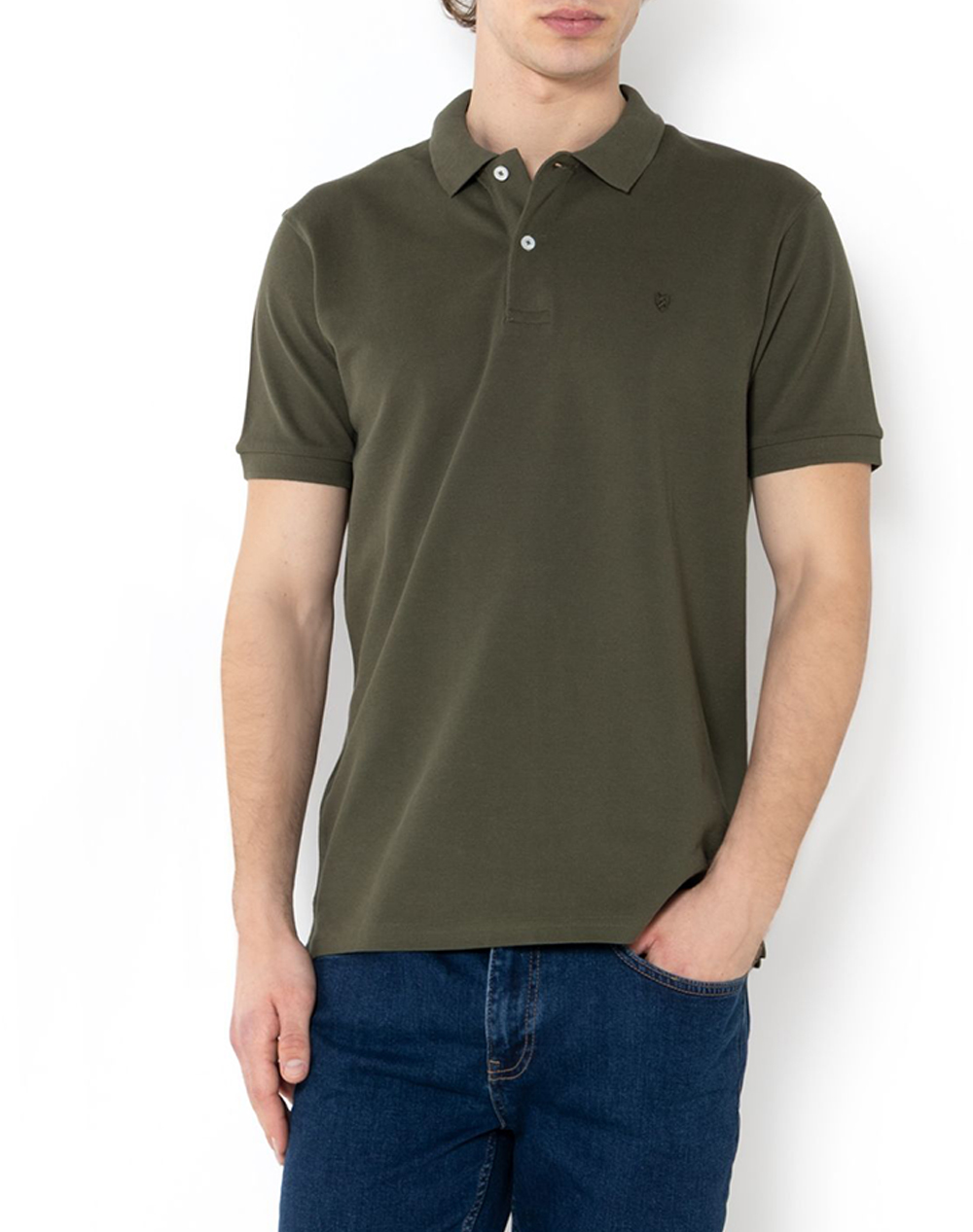 The Bostonians Μπλουζα Polo Pique Regular Fit Ανδρας Ρουχα Μπλουζες Polo Olive Βαμβακι 3Ps0001 Olive - Koolfly