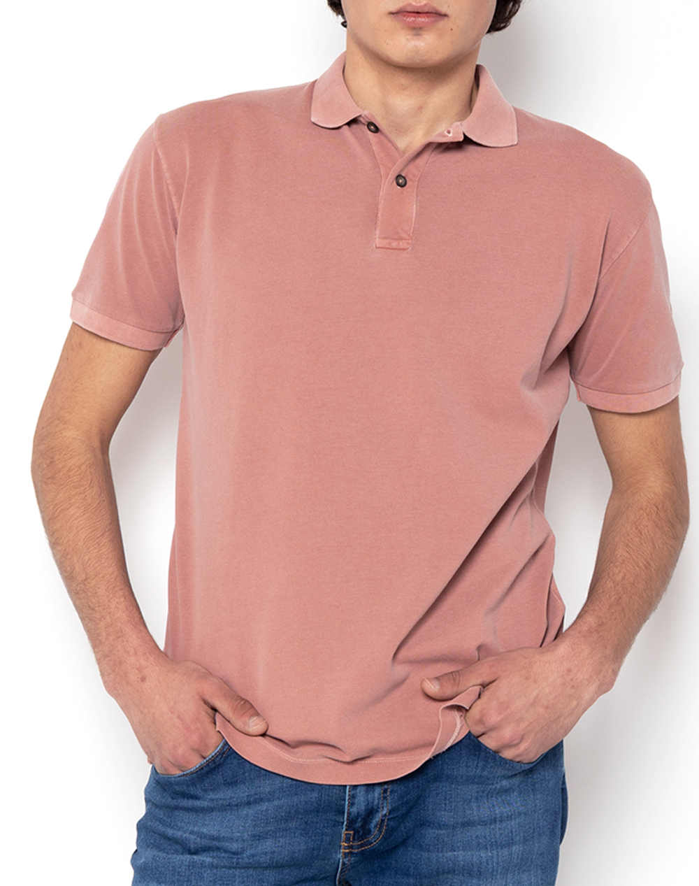 The Bostonians Μπλουζα Polo Pique Delave Regular Fit Ανδρας Ρουχα Μπλουζες Polo Lightred Βαμβακιυφασμα 3Ps1298 Apple
