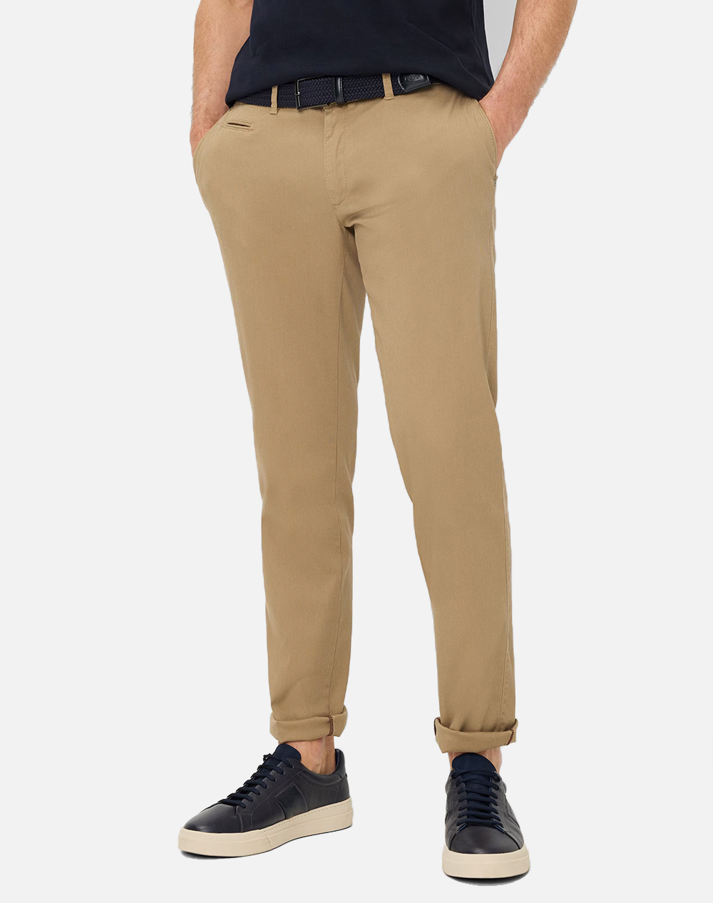 Brax Flat Front/Chinos Stretch Cotton Ανδρας Ρουχα Παντελονια Chinos Biege Βαμβακιμε Ελαστανσυνθετικο 80 1750 56