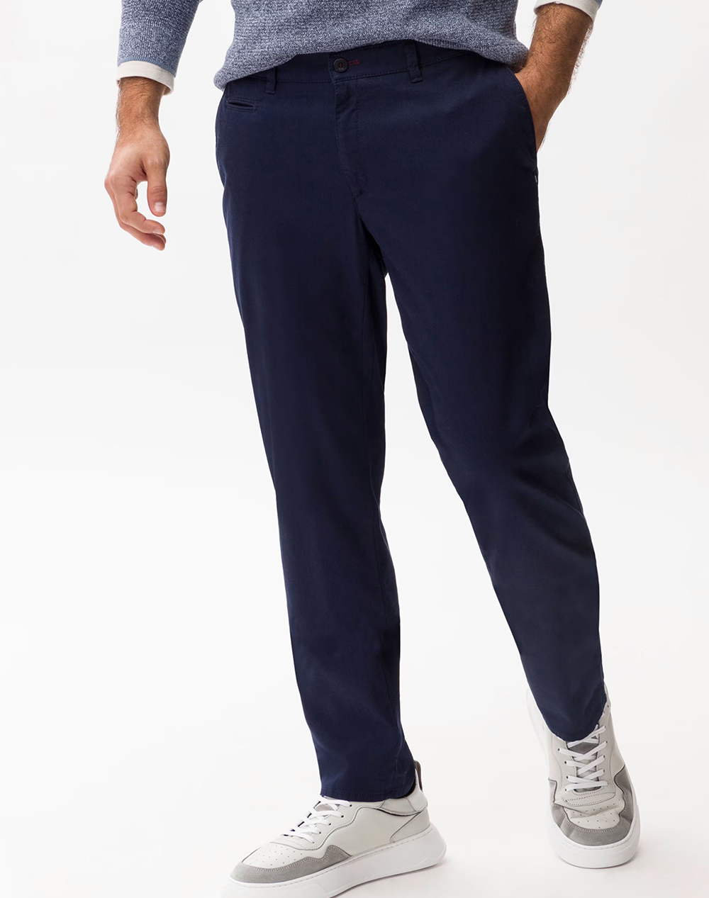 Brax Flat Front/Chinos Stretch Cotton Ανδρας Ρουχα Παντελονια Chinos Darkblue Βαμβακιμε Ελαστανσυνθετικο 80 1750 22