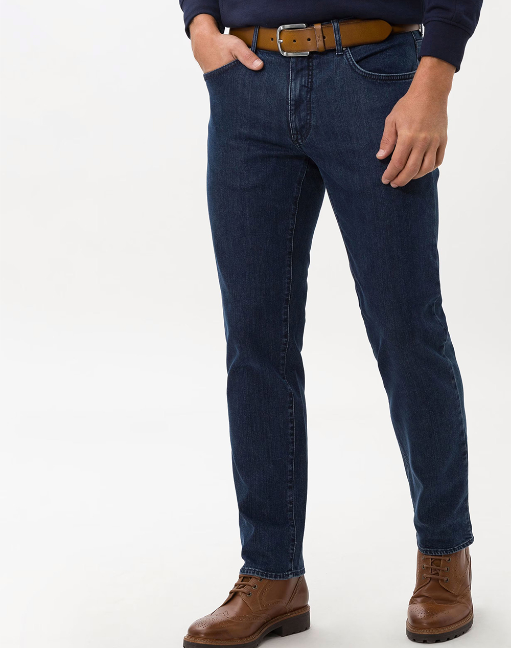 Brax Five Pocket Stretch Denim Ανδρας Ρουχα Παντελονια Jeans Denimdarkblue Βαμβακιμε Ελαστανσυνθετικο 80 0070 24