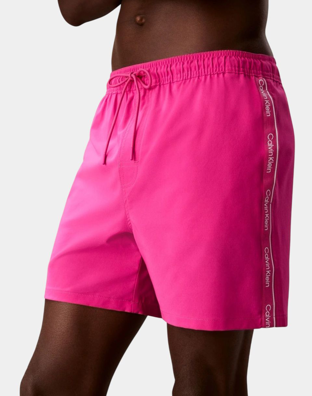 Calvin Klein Medium Drawstring Core Ανδρας Ρουχα Μαγιο Σορτς Pink Με Ελαστανσυνθετικο Lv00N61002 Mkt