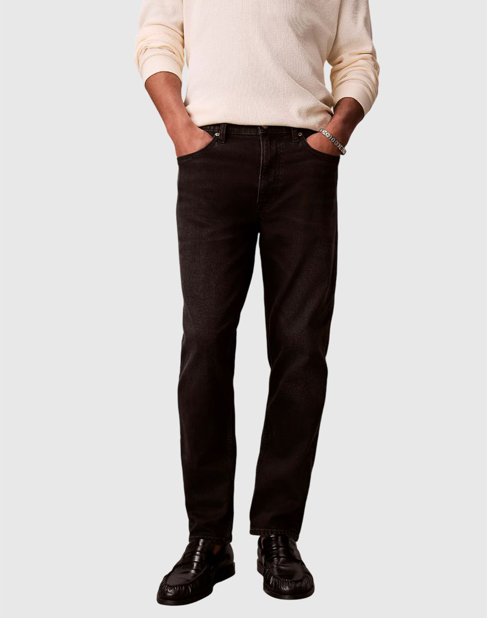 Calvin Klein Jeans Classic Taper Avery Black Stone Ανδρας Ρουχα Παντελονια Jeans Denimblack Βαμβακιμε Ελασταν Lv04Rf947G Xb032