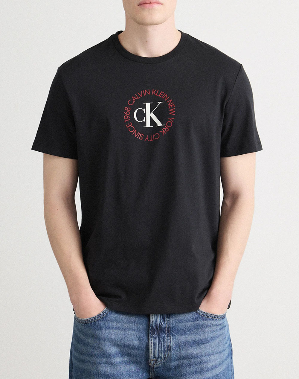 Calvin Klein Jeans Ss 30S Whsl Ck Word Circle Graph Ανδρας Ρουχα Μπλουζες T Shirt Black Βαμβακι Lv14re816g Ub1 - Koolfly