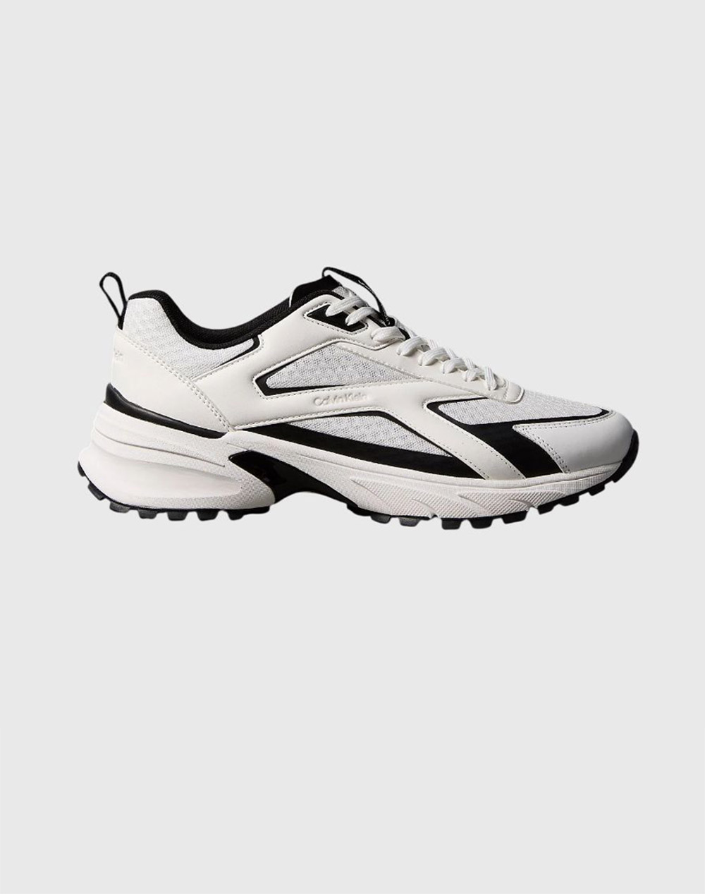 Calvin Klein Jeans Hike Runner Laceup Strip M Lt Ανδρας Αθλητικα Παπουτσια Παπουτσια White Συνθετικουφασμα Hm0Hm02154 01W